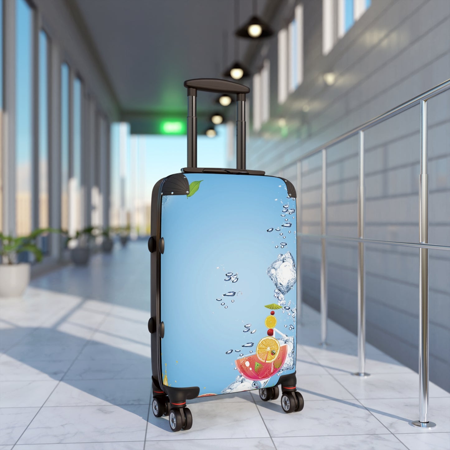 Nature Summer Iced Fruit Juice Art Carry-On Suitcase - Stylish Luggage for Travelers
