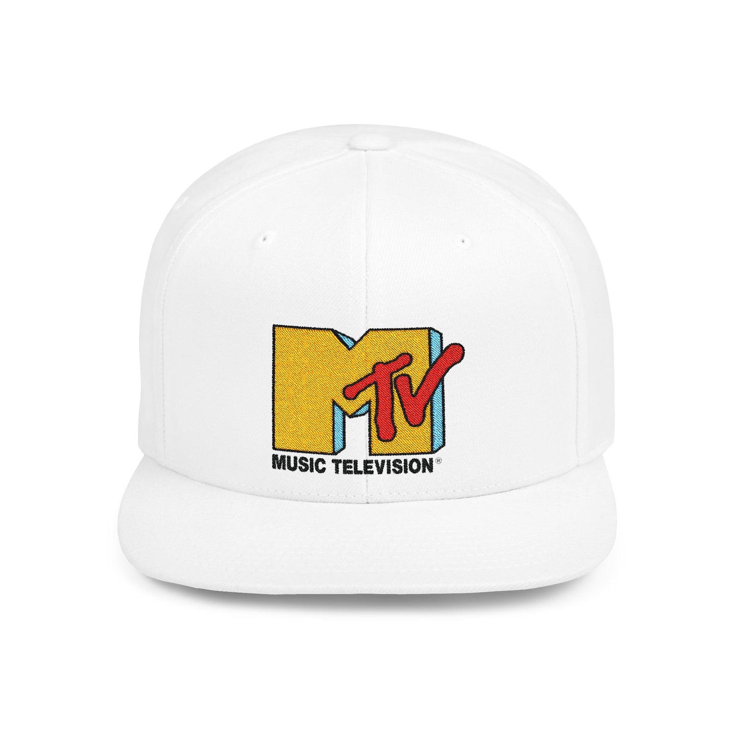MTV Flat Bill Snapback – Lightweight, Custom Fit, Premium Quality