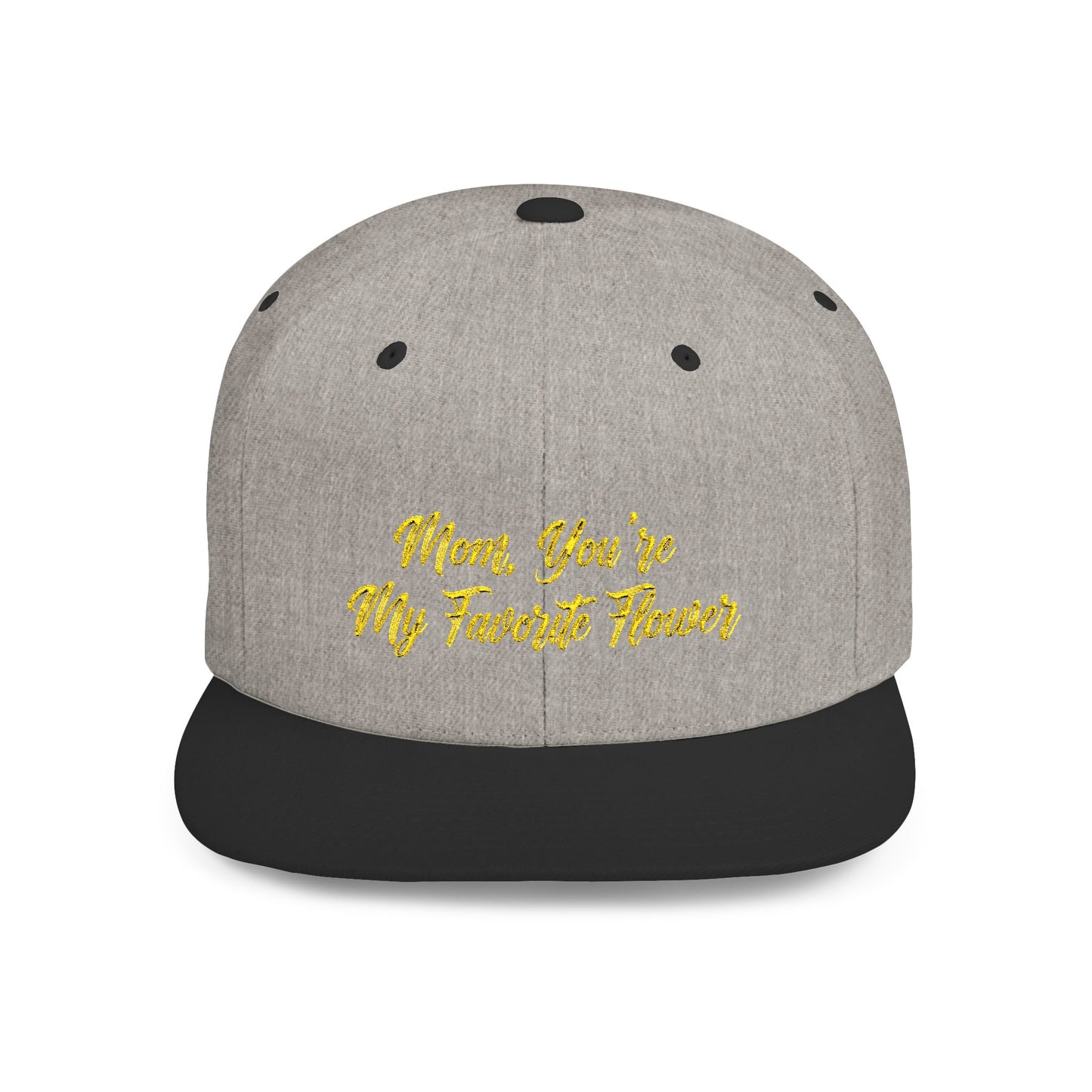 Text Mom You're My Favorite Color Flat Bill Snapback – Lightweight, Custom Fit, Premium Quality