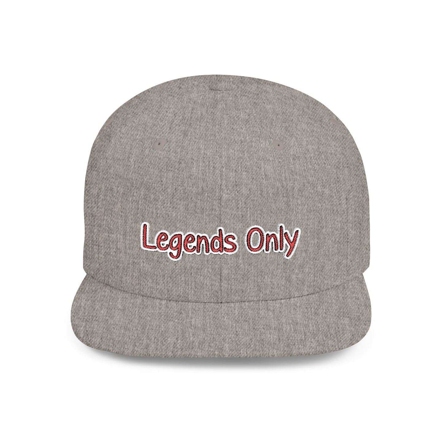 Text Legends Only Flat Bill Snapback – Lightweight, Custom Fit, Premium Quality