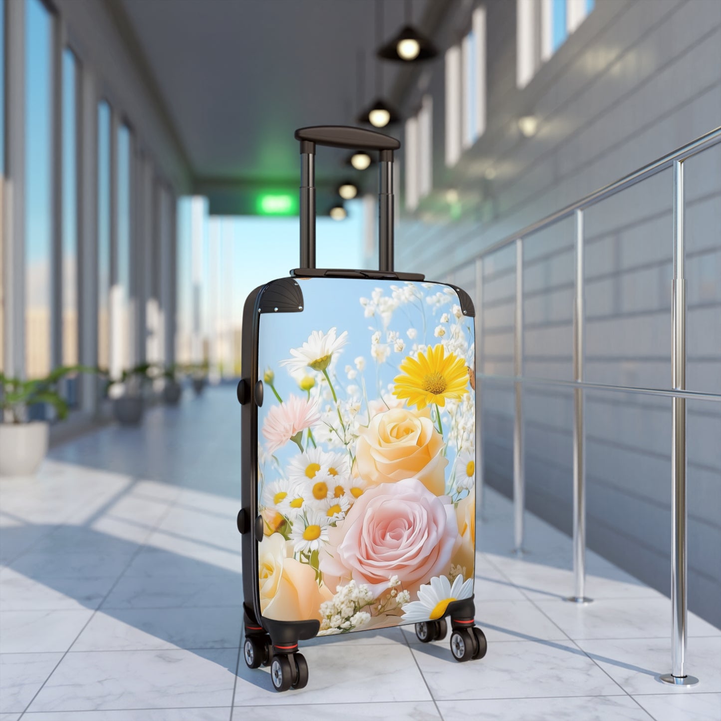 Nature Flowers Floral Chrysanthemums Roses Art Carry-On Suitcase - Stylish Luggage for Travelers