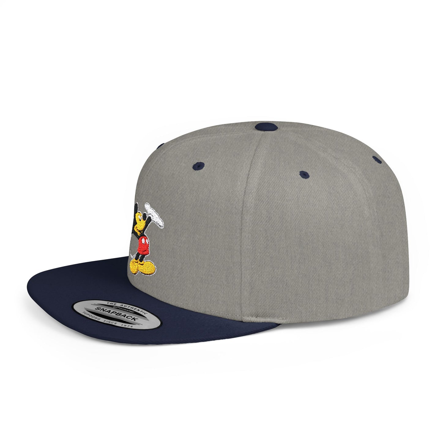 Mickey Mouse Disney Holiday Flat Bill Snapback – Lightweight, Custom Fit, Premium Quality