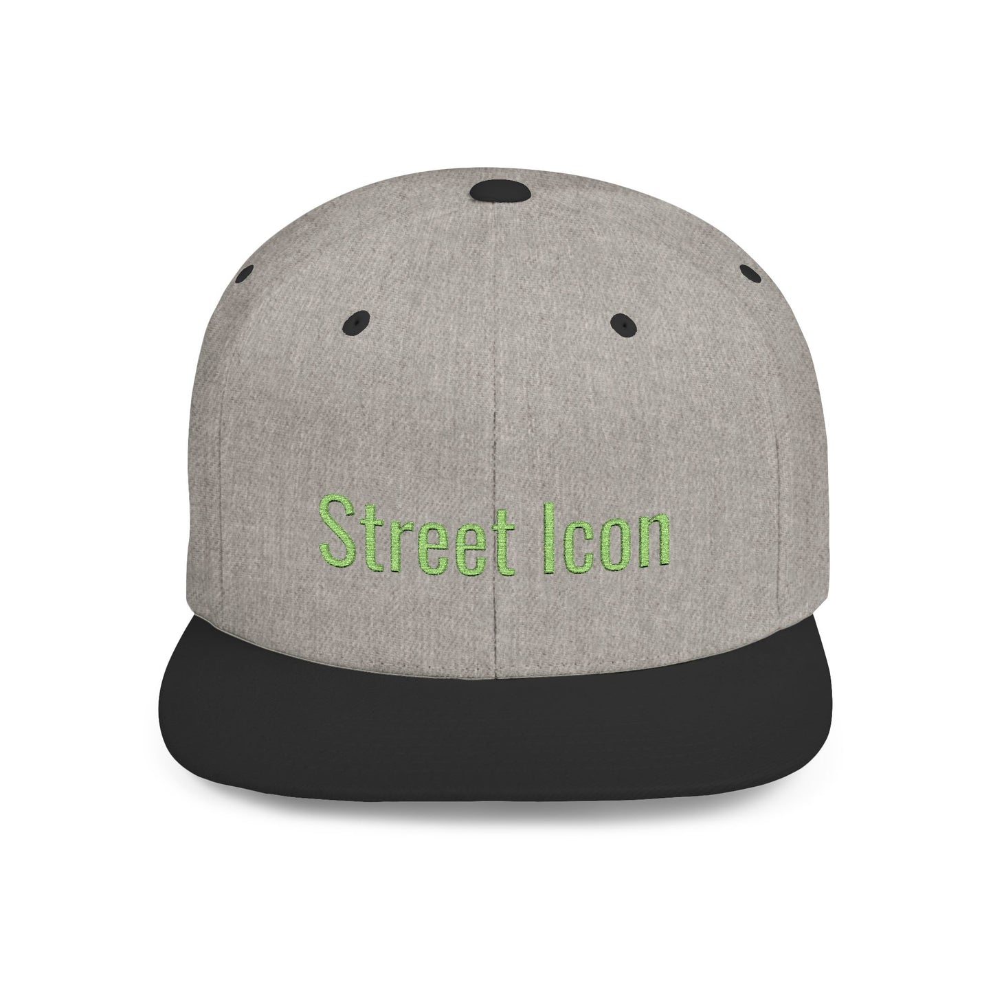 Text Street Icon Flat Bill Snapback – Lightweight, Custom Fit, Premium Quality