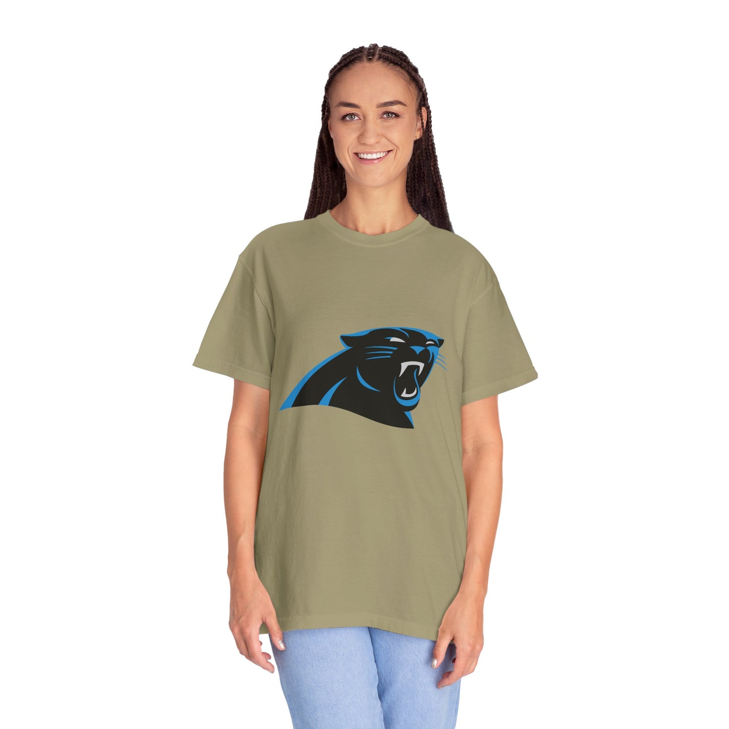 Carolina Panthers Go Panthers Garment-Dyed T-Shirt – Premium Cotton Tee for Customization
