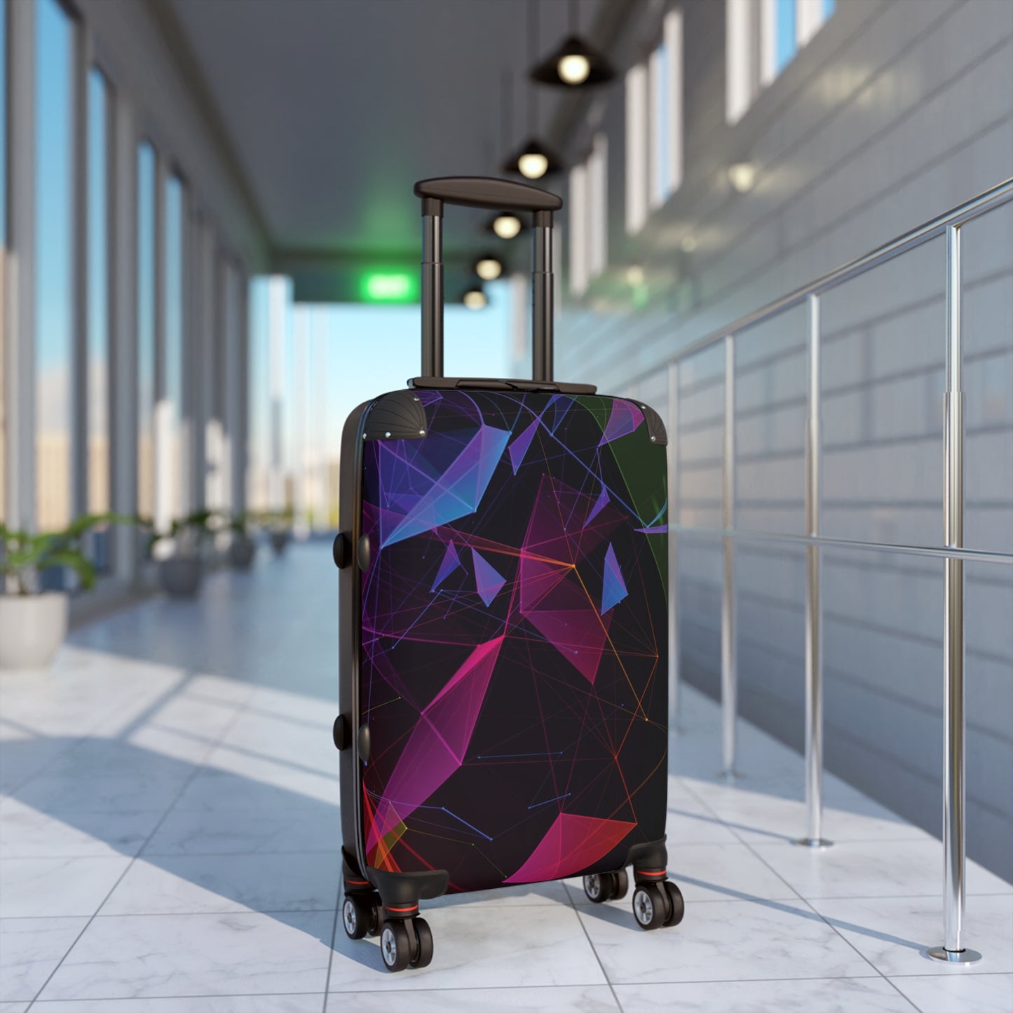 Abstract Razer Digital Art Carry-On Suitcase - Stylish Luggage for Travelers