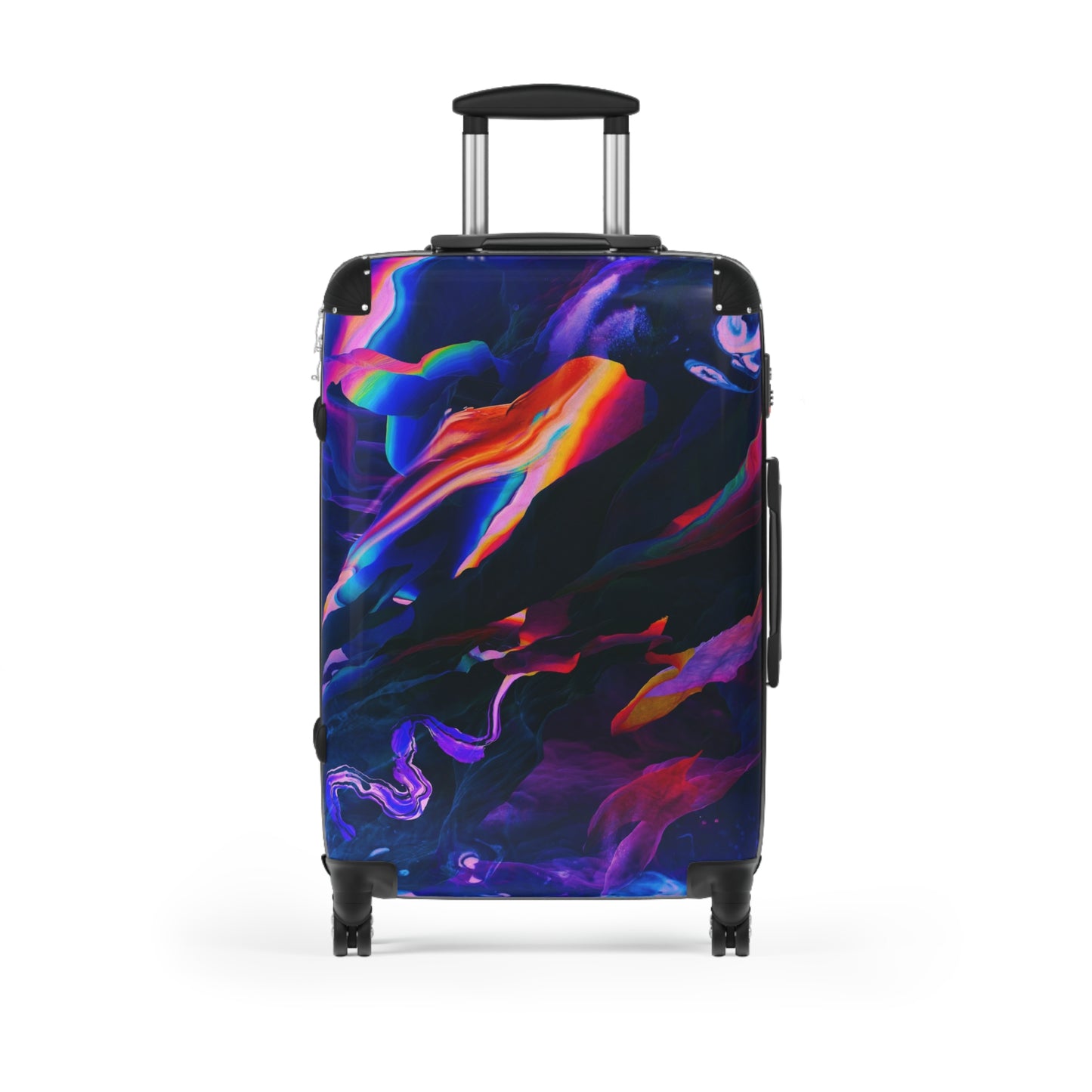 Abstract Colorful Digital Art Carry-On Suitcase - Stylish Luggage for Travelers