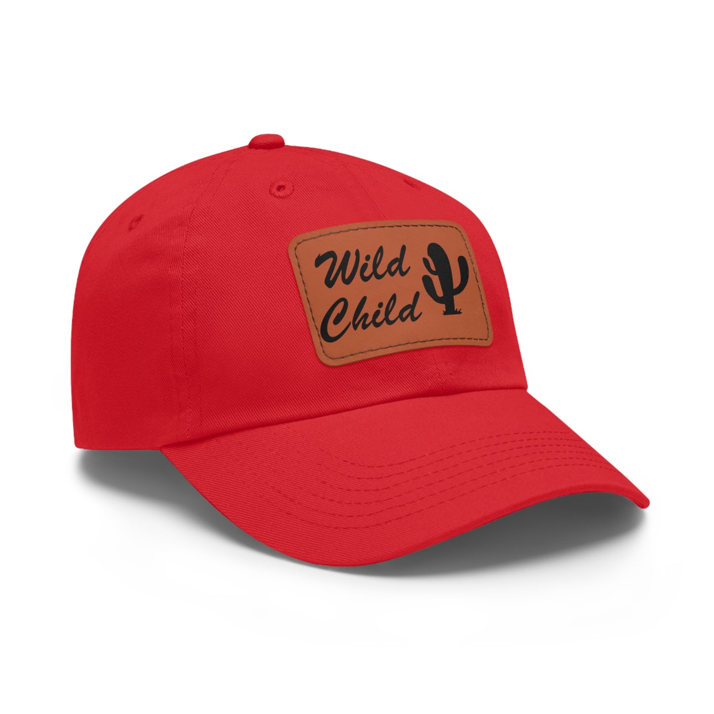 Dad Leather Patch Hat Wild Child – Timeless Style, Perfect Fit