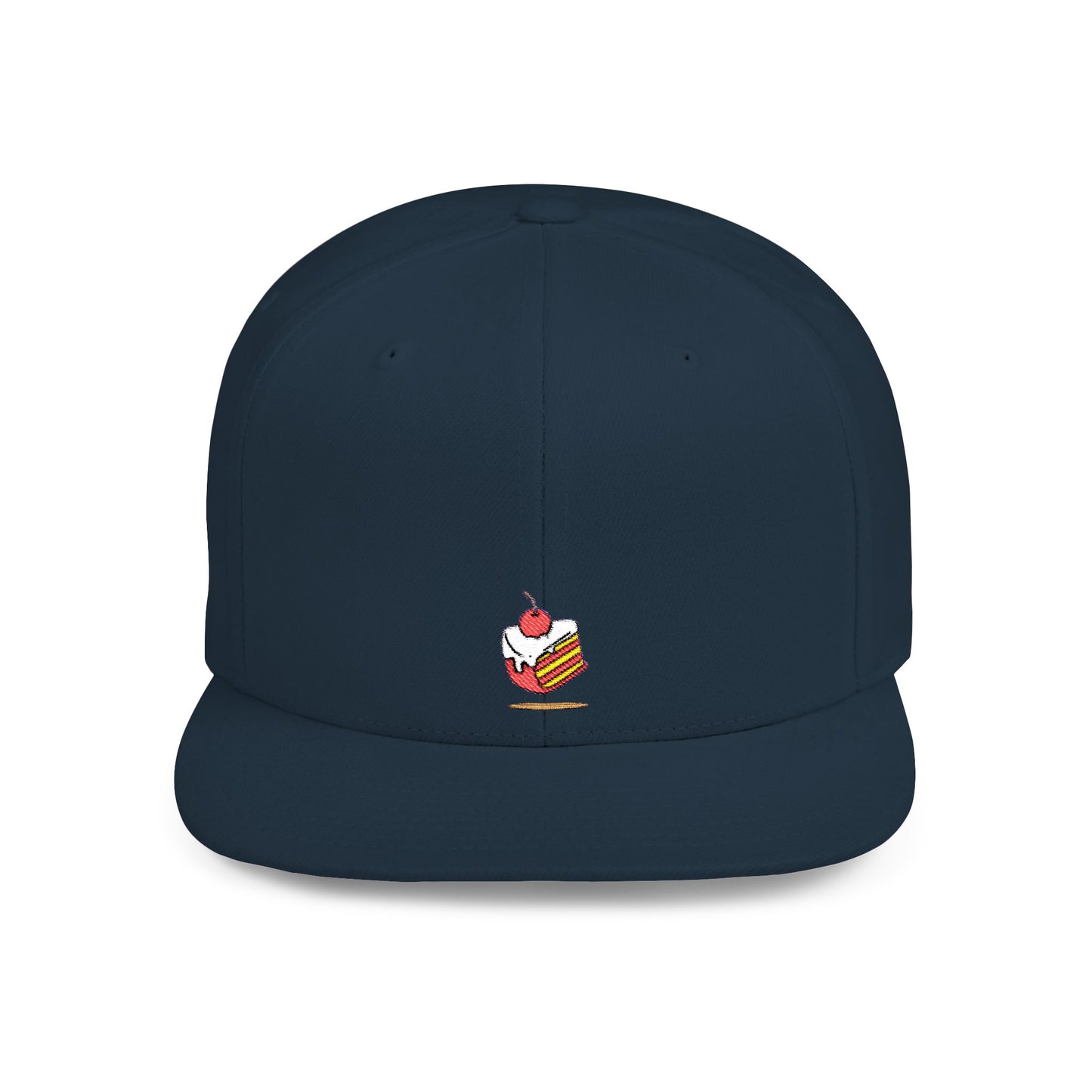 Icons Embroidered Cake Print Flat Bill Snapback – Lightweight, Custom Fit, Premium Quality