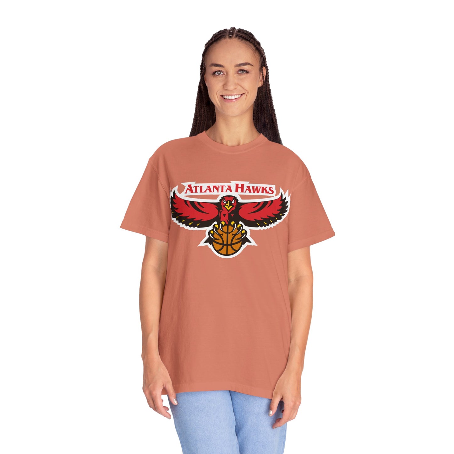 Atlanta Hawks Rise And Grind Garment-Dyed T-Shirt – Premium Cotton Tee for Customization