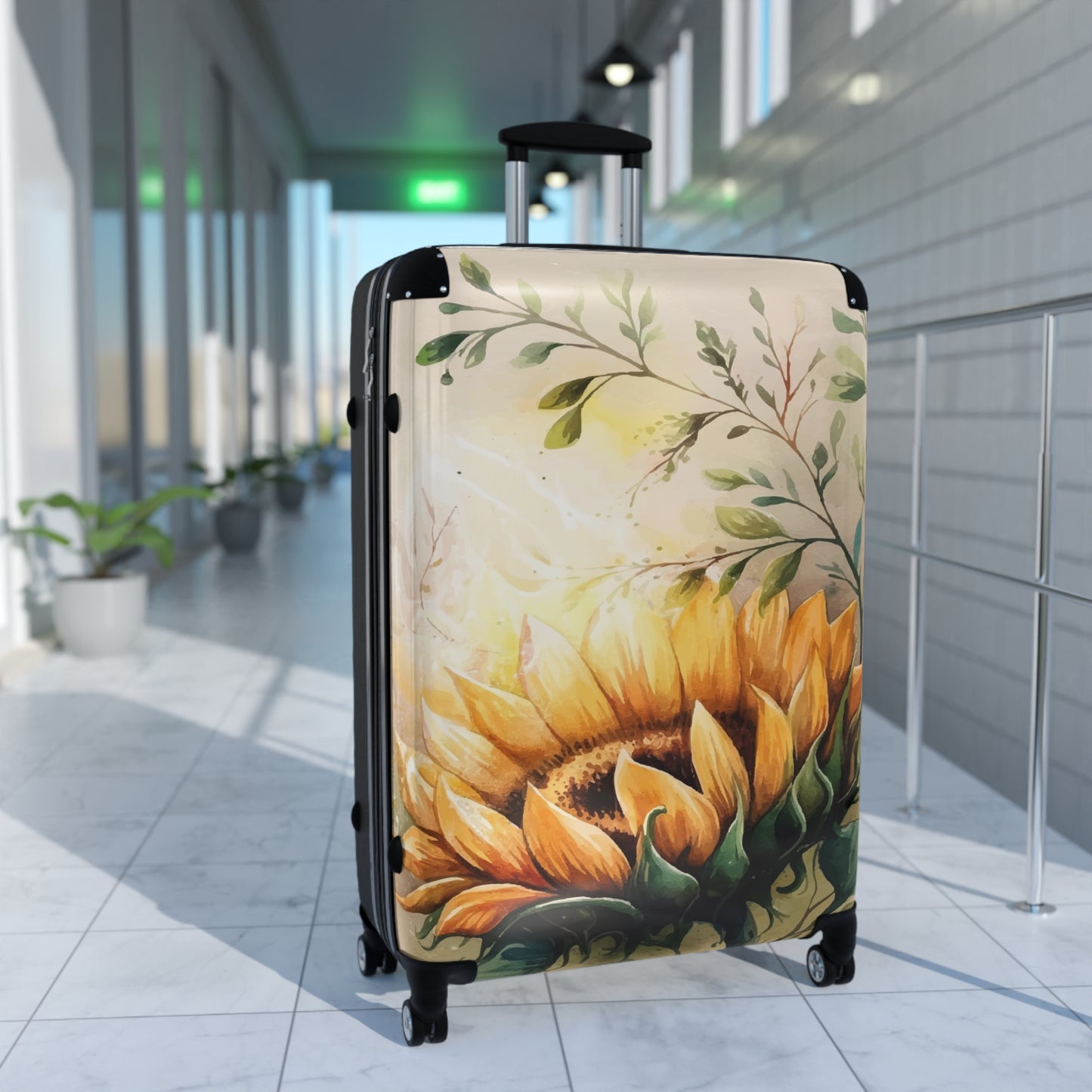 Nature Flowers Floral Watercolor Art Carry-On Suitcase - Stylish Luggage for Travelers