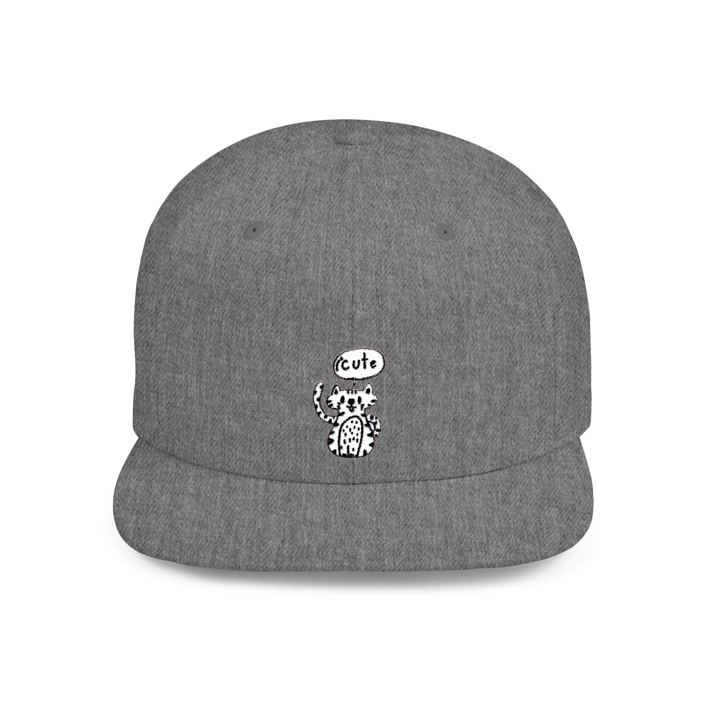 Icons Embroidered Tiger ICute Flat Bill Snapback – Lightweight, Custom Fit, Premium Quality