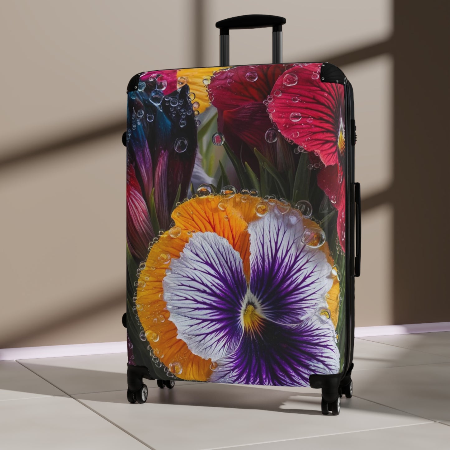 Nature Flowers Floral Background Art Carry-On Suitcase - Stylish Luggage for Travelers