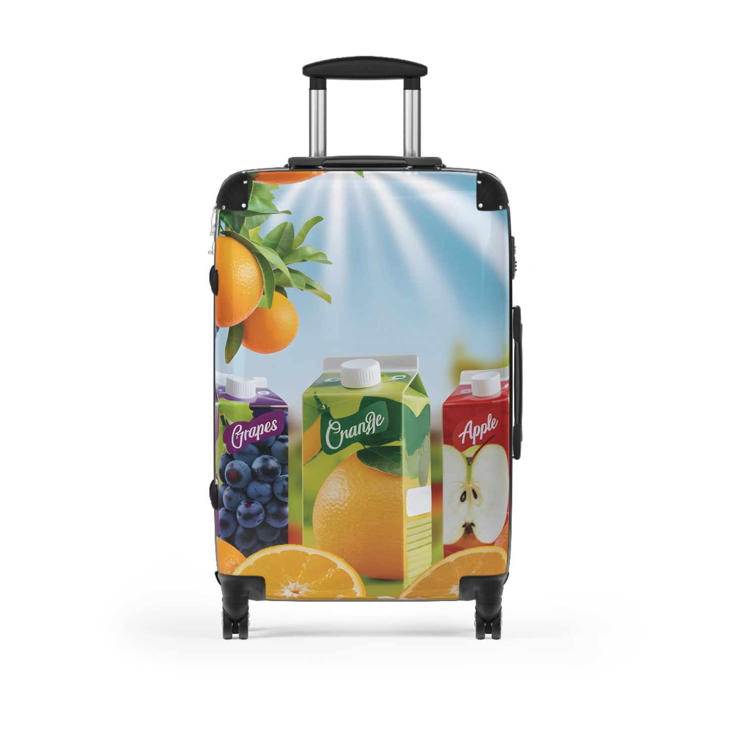 Nature Summer Tropicana Fruit Juice Carry-On Suitcase - Stylish Luggage for Travelers