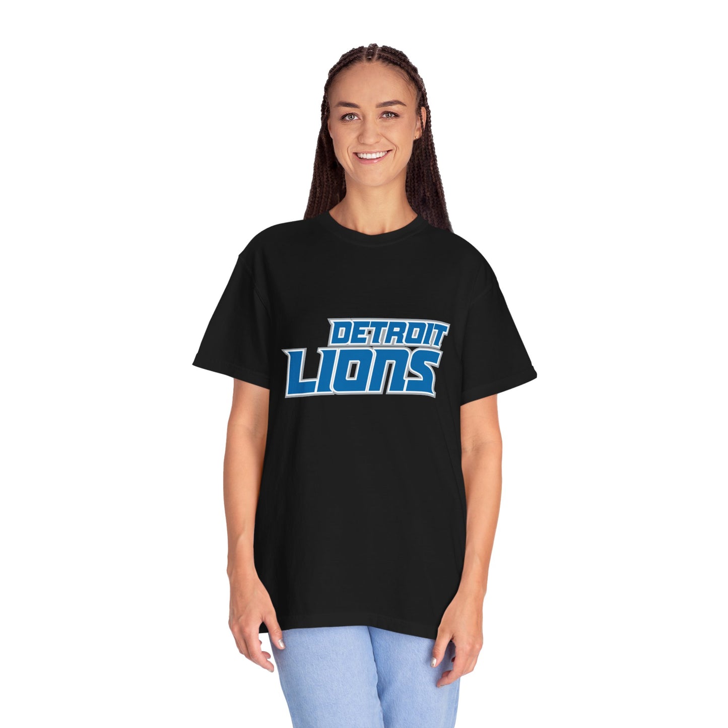 Detroit Lions Merchandise Garment-Dyed T-Shirt – Premium Cotton Tee for Customization