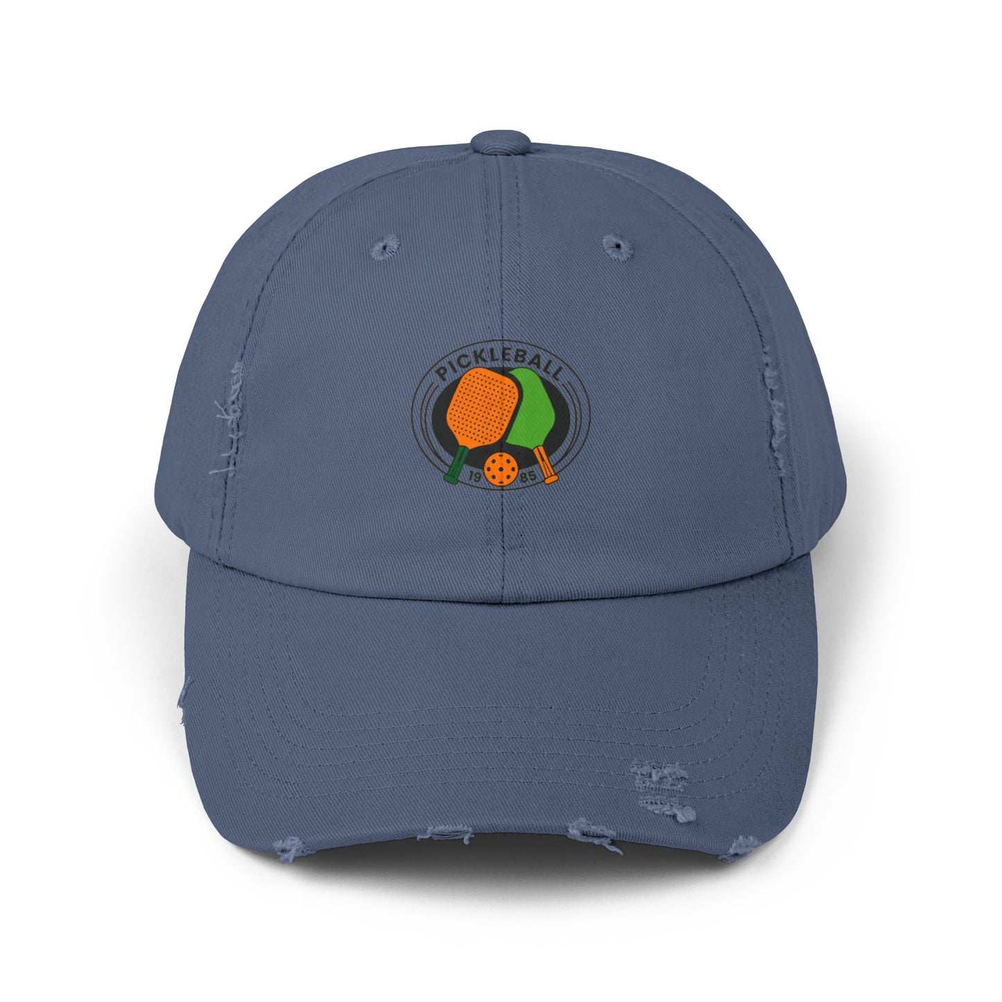 Pickle Ball 1985 Vintage Distressed Dad Hat Unisex Adjustable Cotton Twill Baseball Cap for Casual Everyday Wear