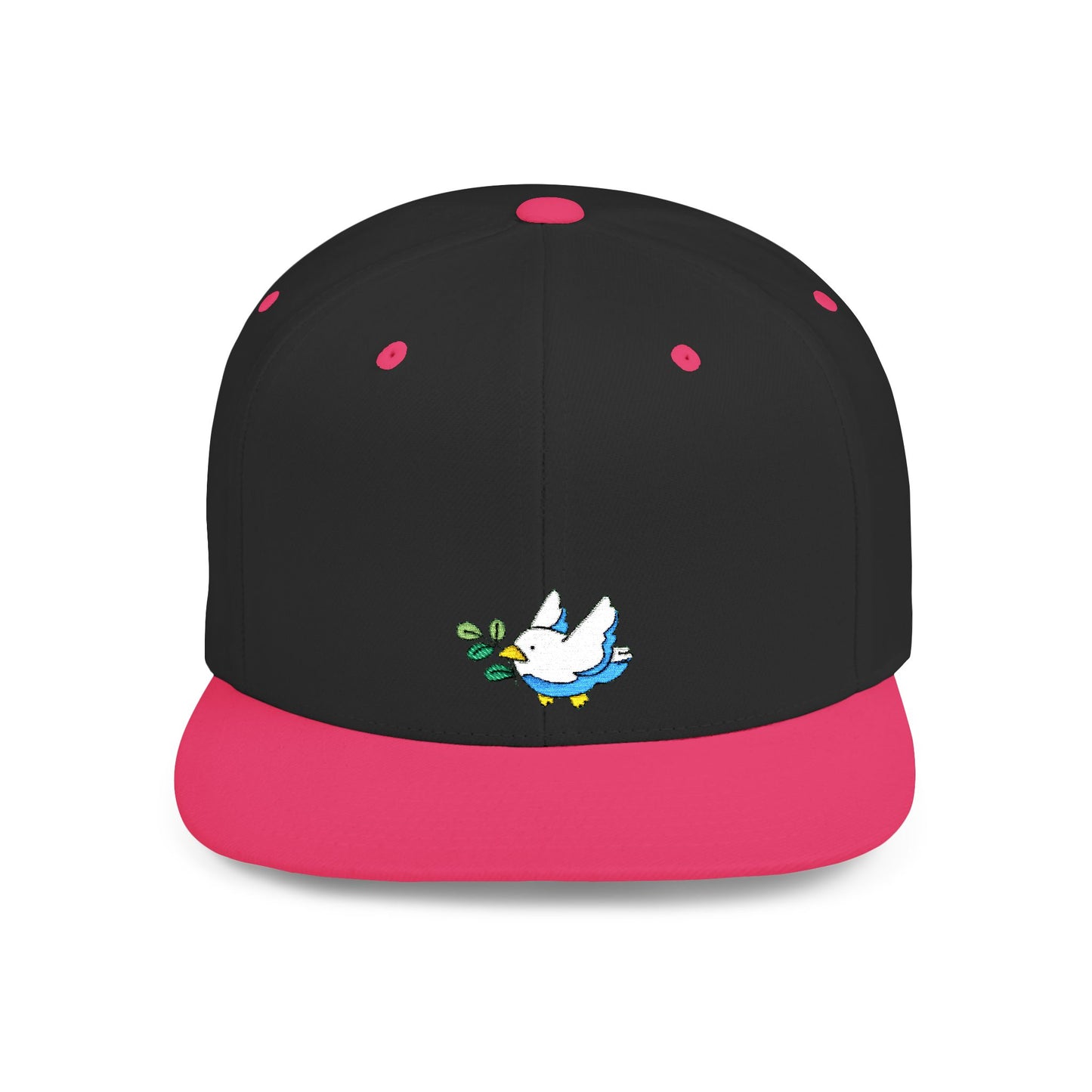 Icons Embroidered Bird Flat Bill Snapback – Lightweight, Custom Fit, Premium Quality