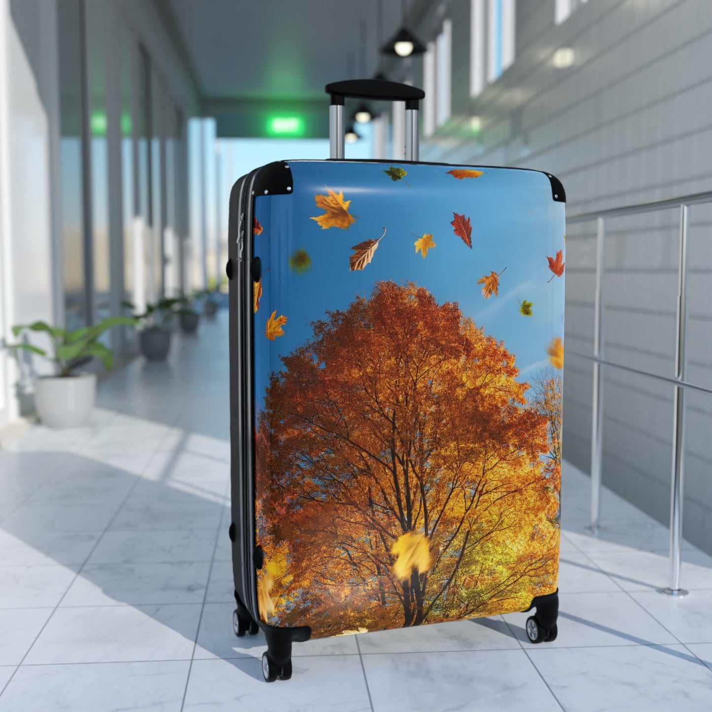 Nature Flowers Floral Leaves Art Carry-On Suitcase - Stylish Luggage for Travelers