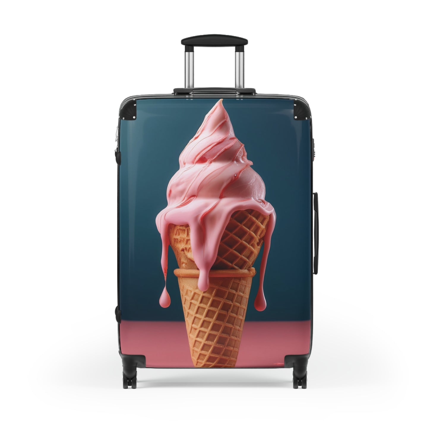 Nature Summer Pink Ice Cream Carry-On Suitcase - Stylish Luggage for Travelers