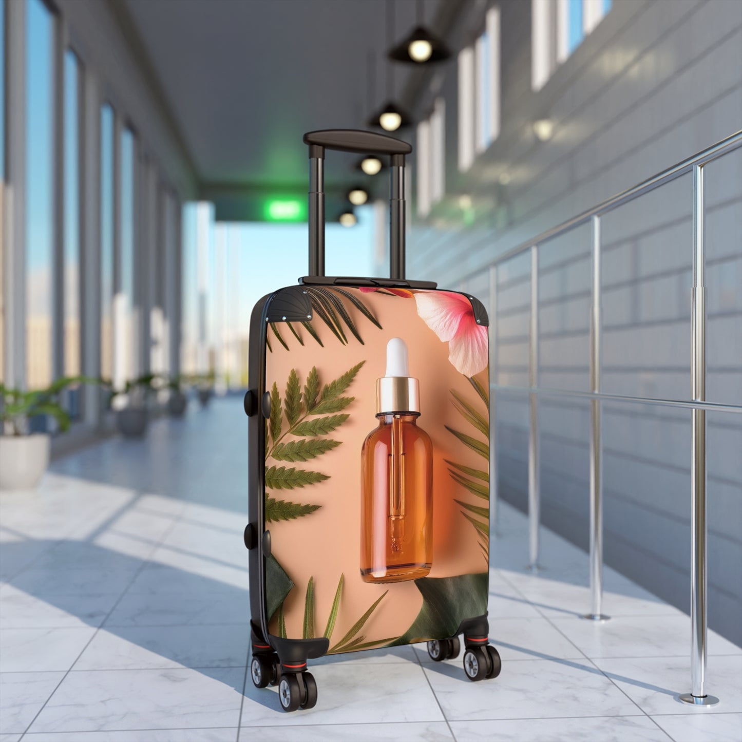 Nature Bottle Dropper Art Carry-On Suitcase - Stylish Luggage for Travelers