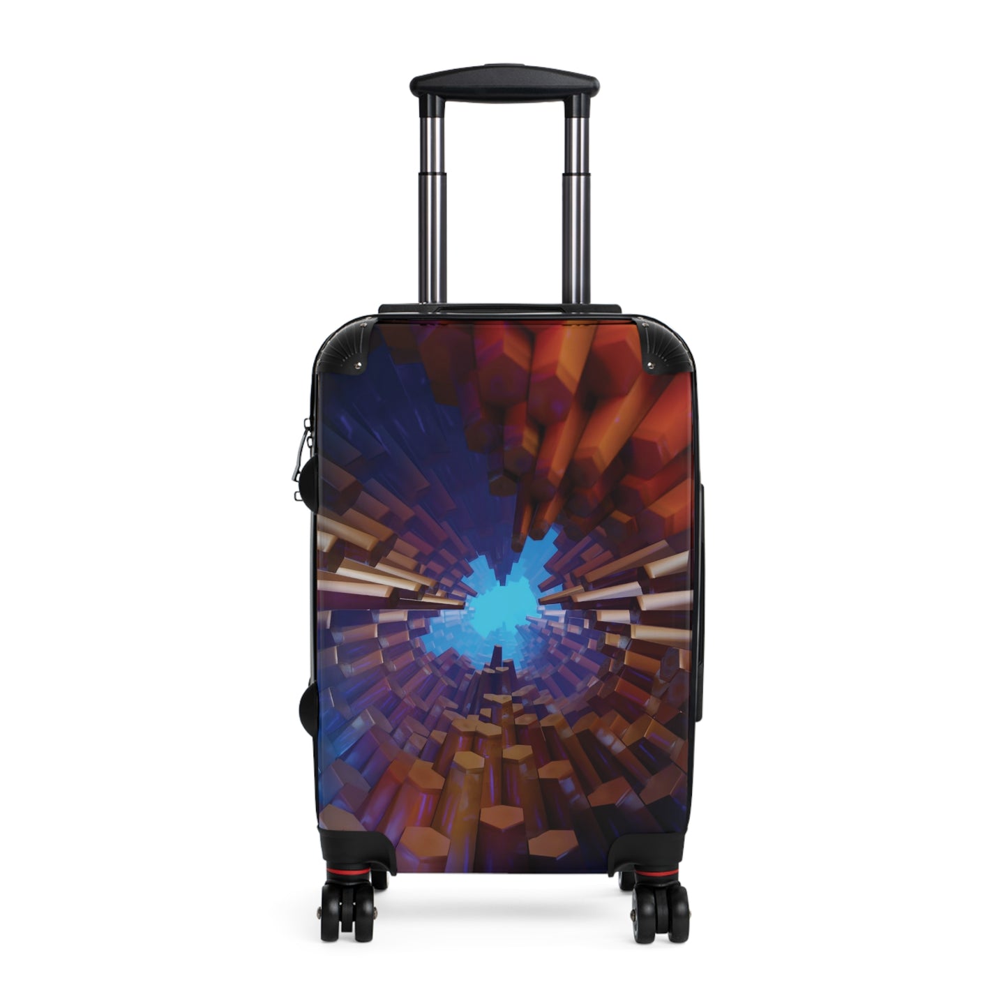 Abstract Hexangon Art Carry-On Suitcase - Stylish Luggage for Travelers