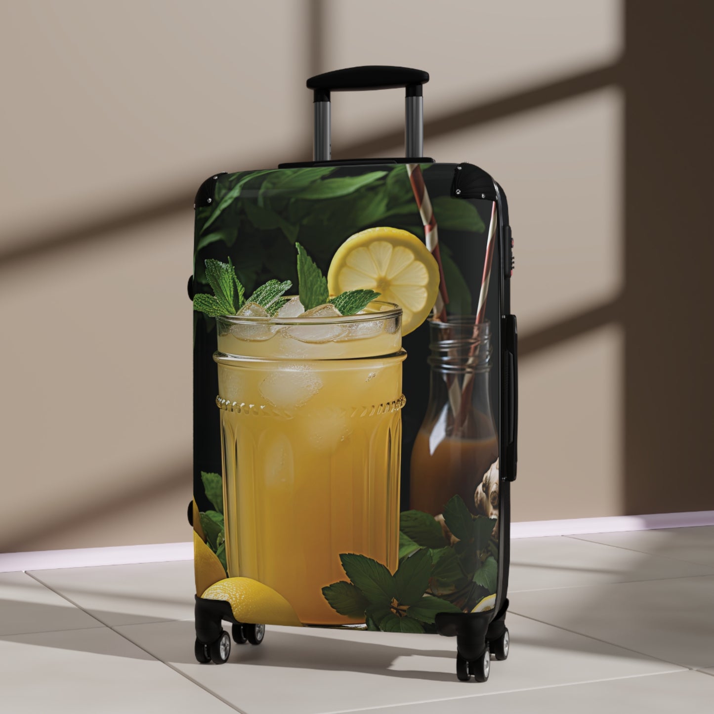 Nature Summer Iced Lemonade Carry-On Suitcase - Stylish Luggage for Travelers