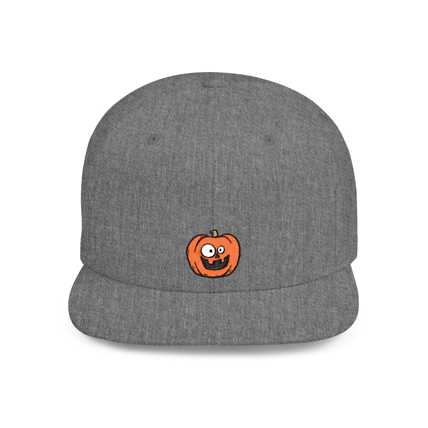 Icons Embroidered Pumpkin Yellow Flat Bill Snapback – Lightweight, Custom Fit, Premium Quality