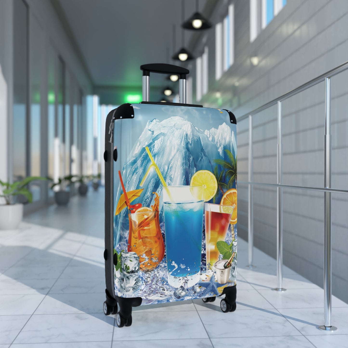 Nature Summer Cool Ice Art Carry-On Suitcase - Stylish Luggage for Travelers