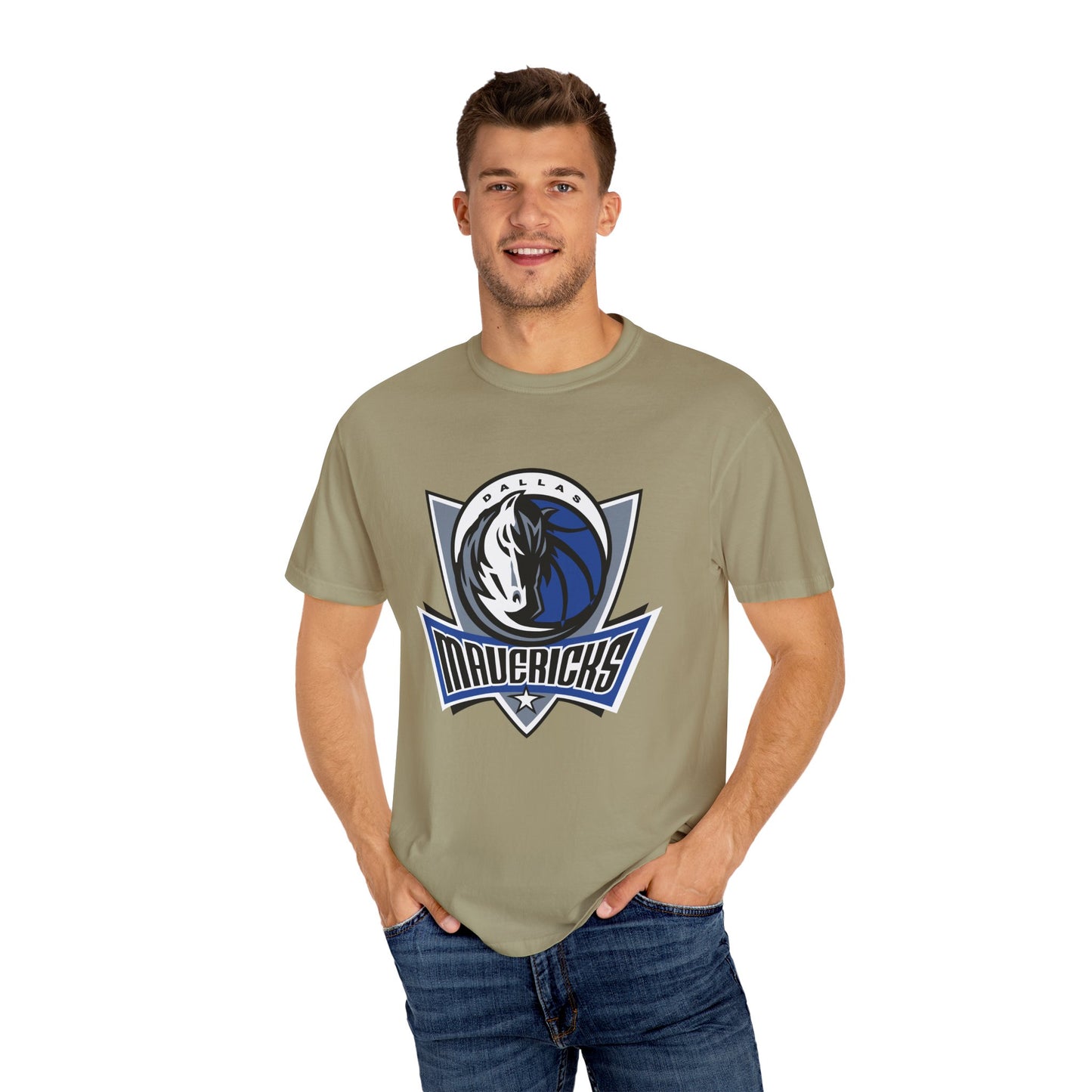 Dallas Mavericks Garment-Dyed T-Shirt – Premium Cotton Tee for Customization