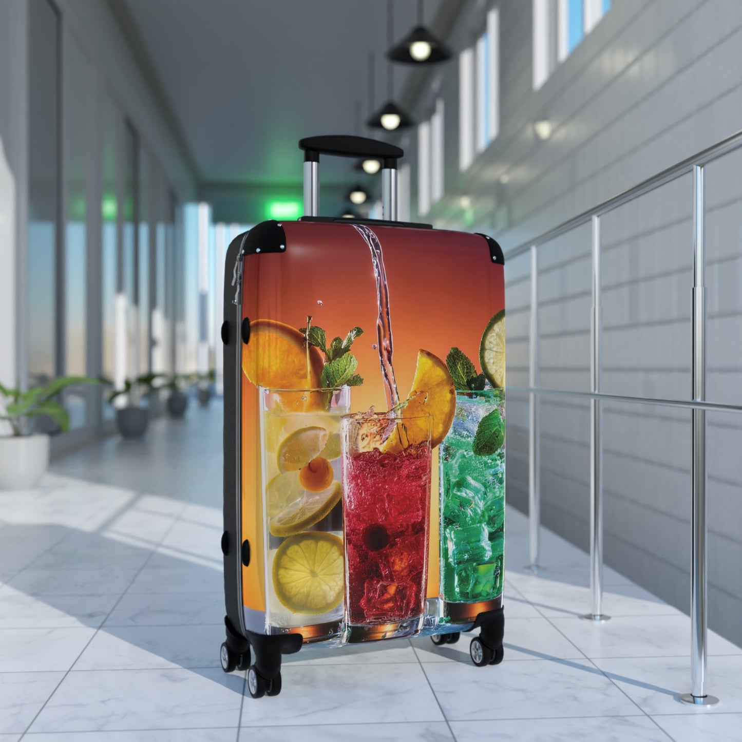 Nature Summer Refreshing Summer Drinks Carry-On Suitcase - Stylish Luggage for Travelers