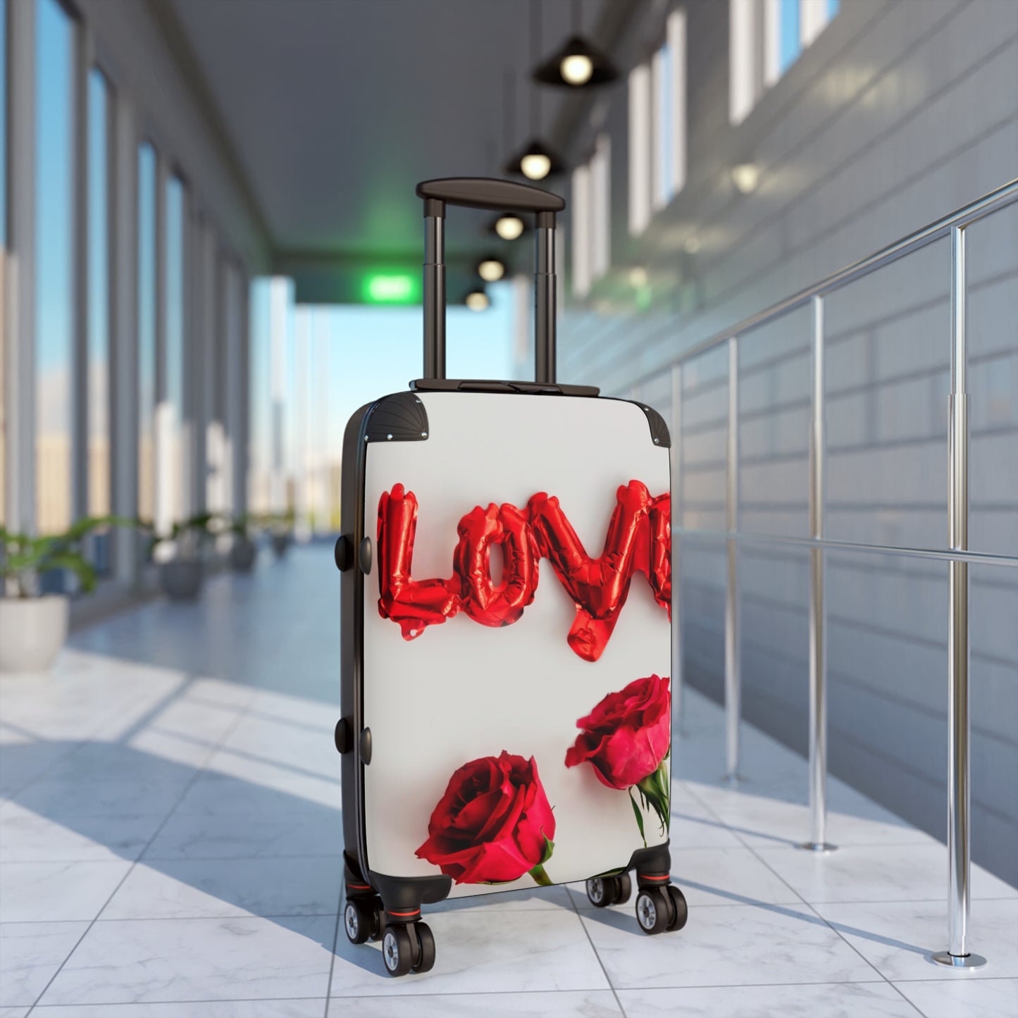 Nature Flowers Floral Red Love Art Carry-On Suitcase - Stylish Luggage for Travelers