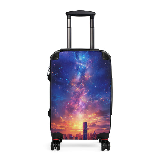 Nature Vibrant Cosmic Art Carry-On Suitcase - Stylish Luggage for Travelers