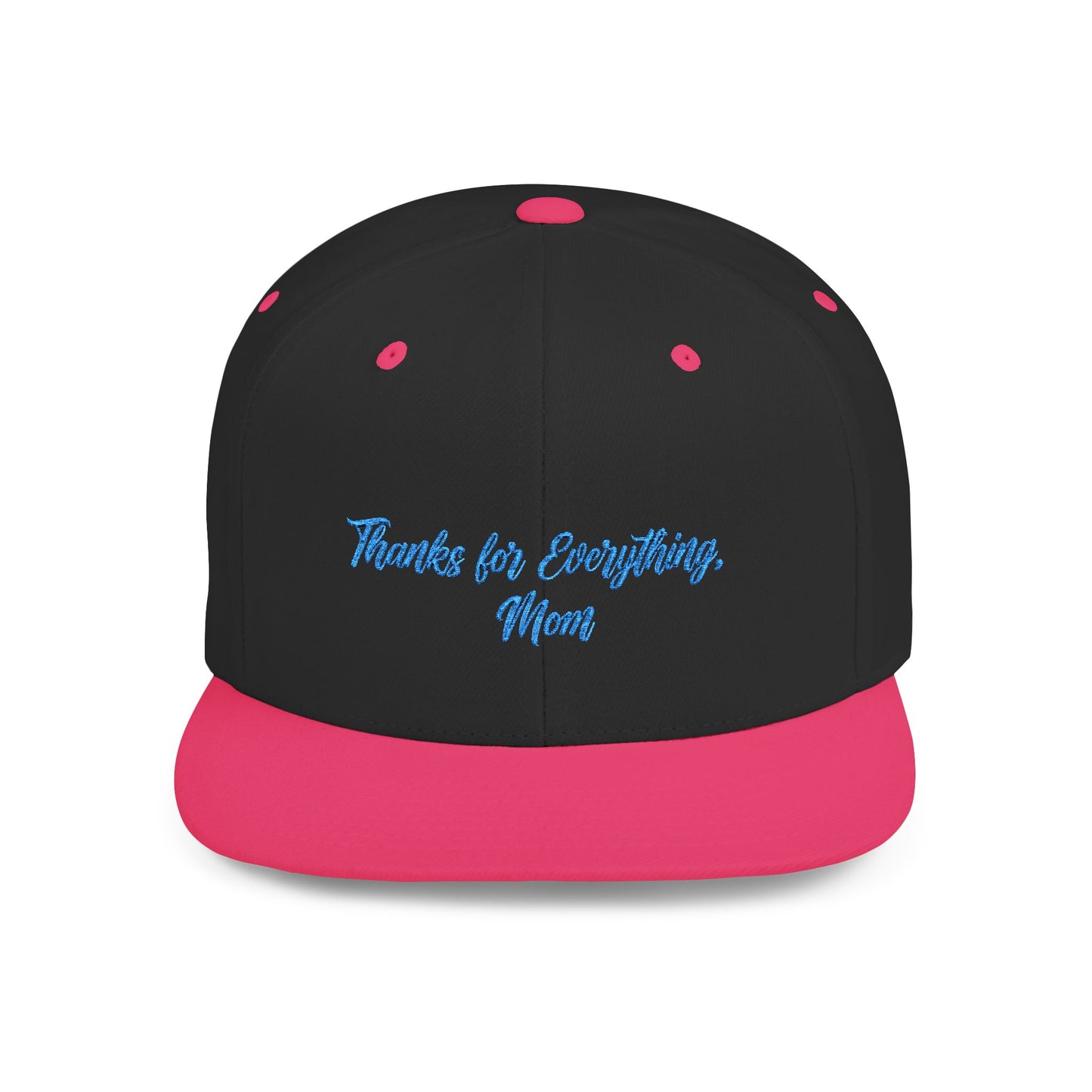 Text Mom Thanks For Everything Flat Bill Snapback – Lightweight, Custom Fit, Premium Quality