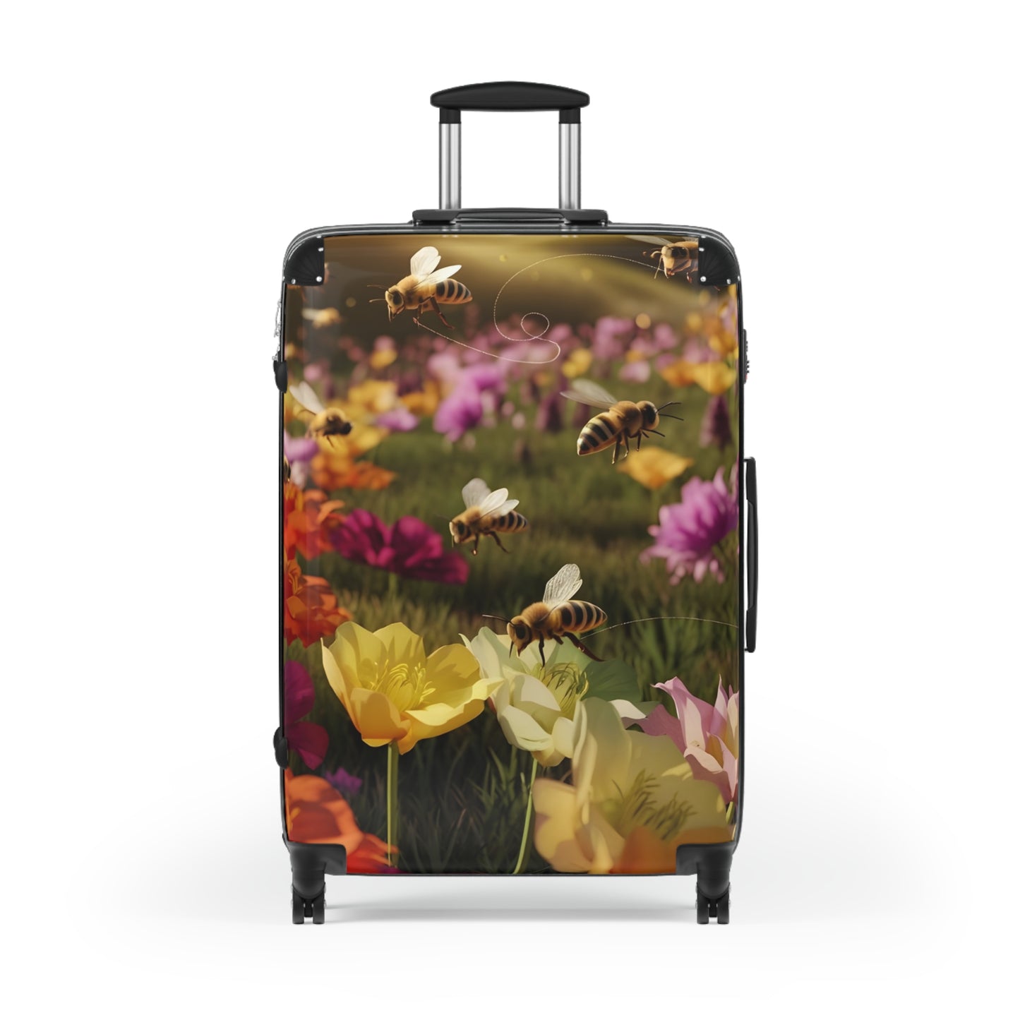 Nature Garden Bees Art Carry-On Suitcase - Stylish Luggage for Travelers