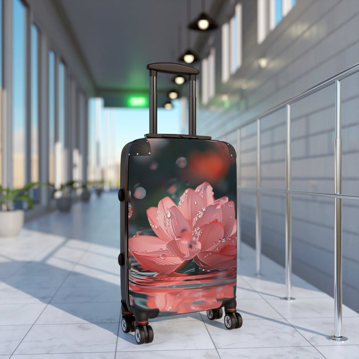 Nature Flowers Floral Animated Lotus Art Carry-On Suitcase - Stylish Luggage for Travelers