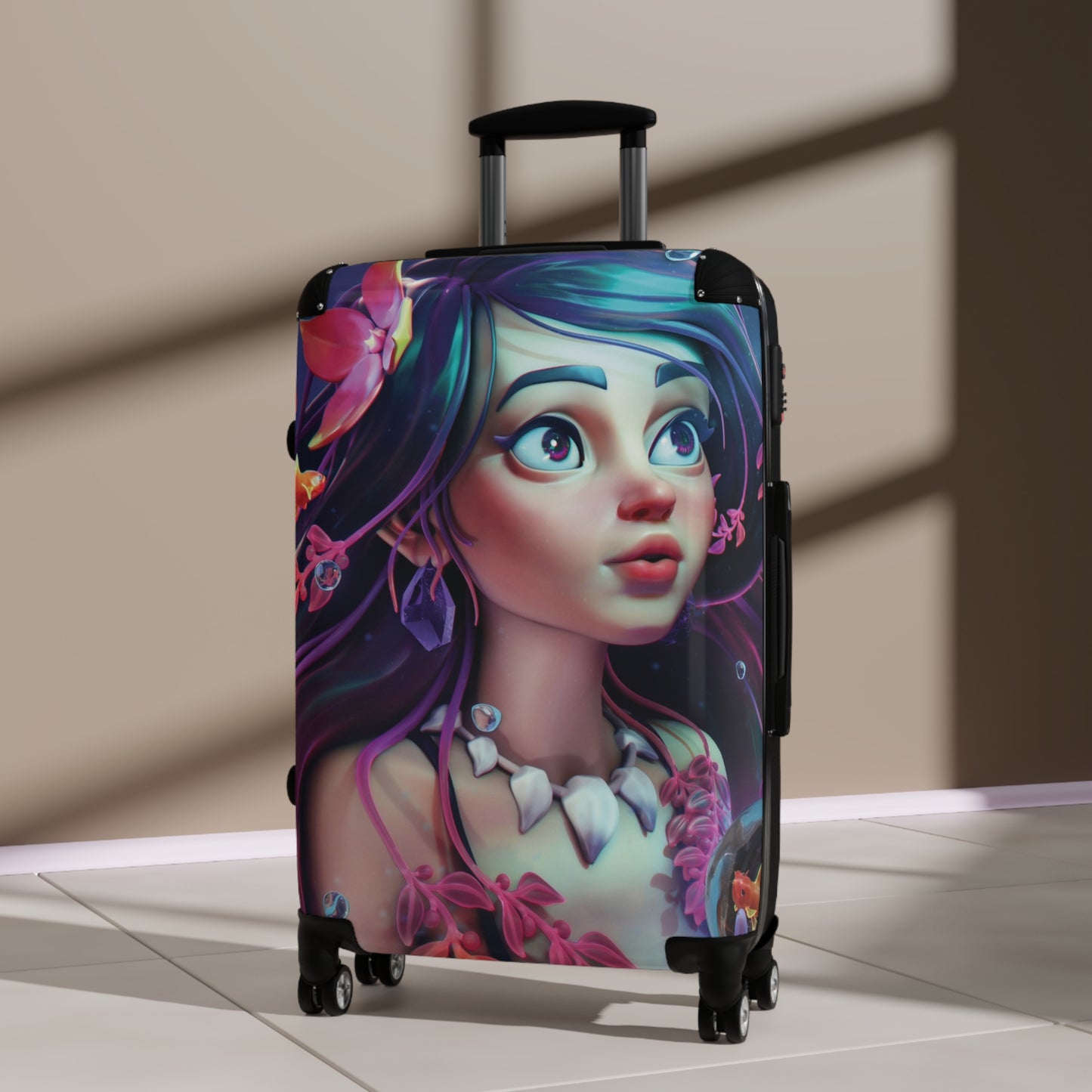Art Mermaid Dream Carry-On Suitcase - Stylish Luggage for Travelers