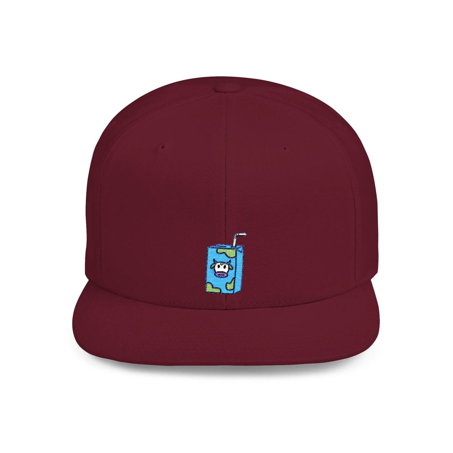 Icons Embroidered Milk Box Flat Bill Snapback – Lightweight, Custom Fit, Premium Quality