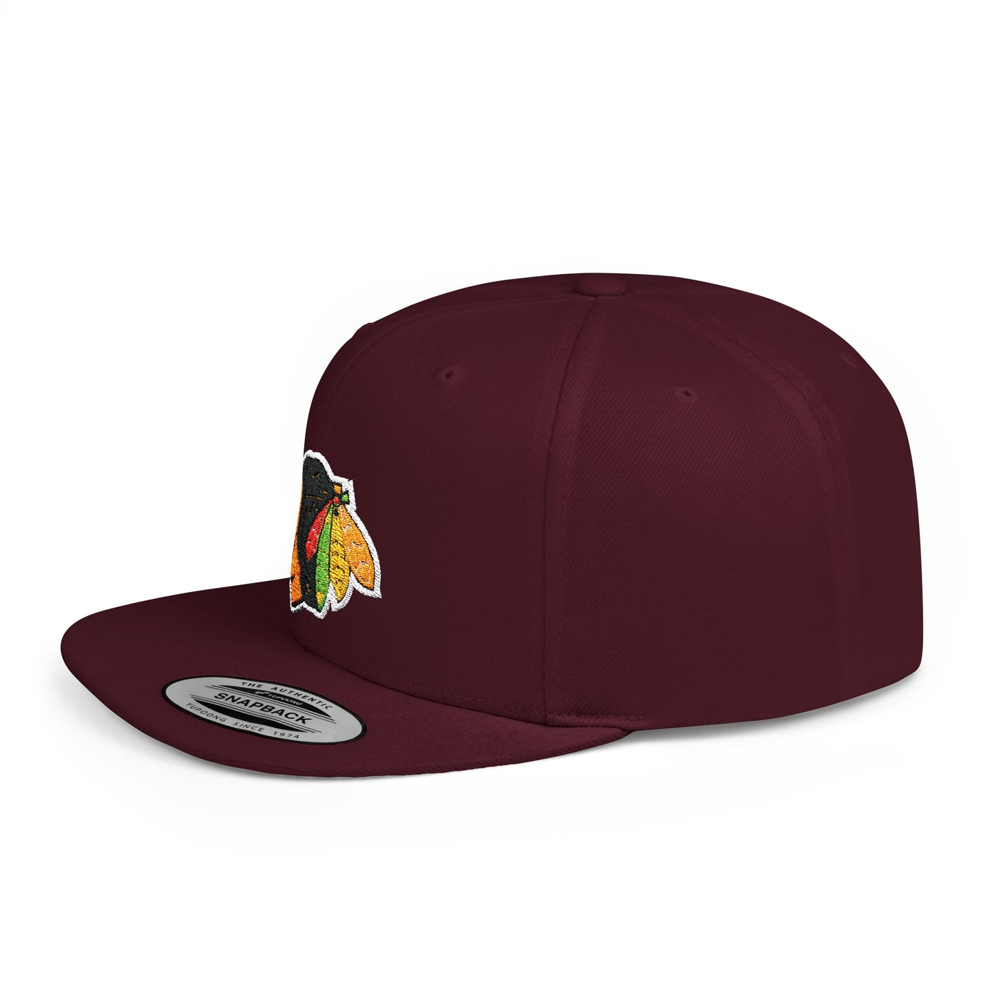 Chicago Blackhawks Flat Bill Snapback – Lightweight, Custom Fit, Premium Quality