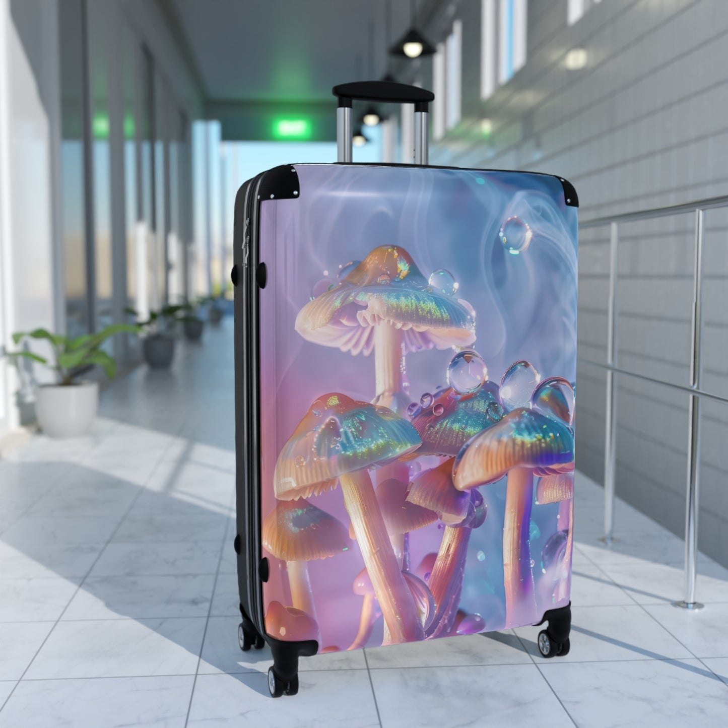 Nature Mushrooms Art Carry-On Suitcase - Stylish Luggage for Travelers