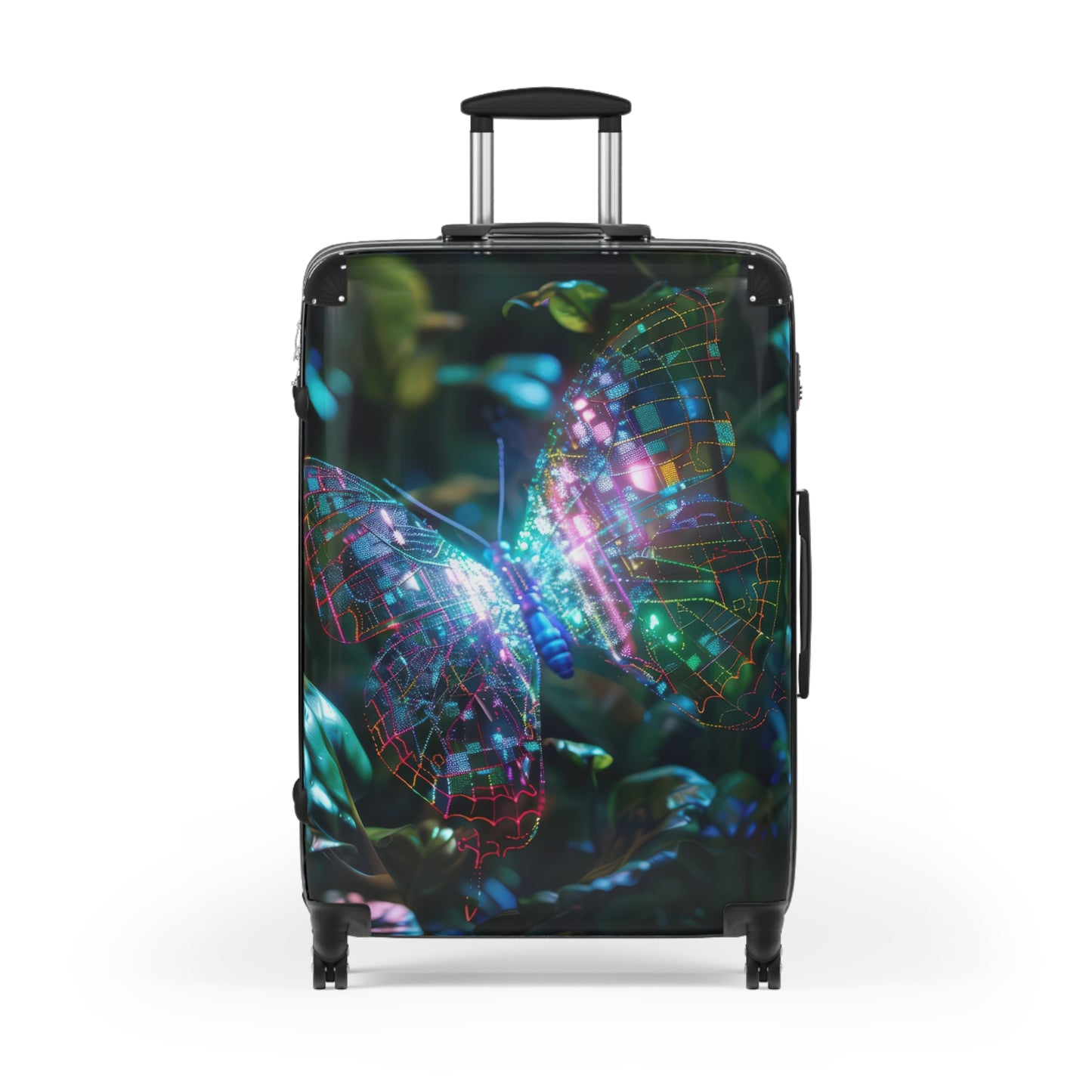 Nature Butterflies Glowing Art Carry-On Suitcase - Stylish Luggage for Travelers