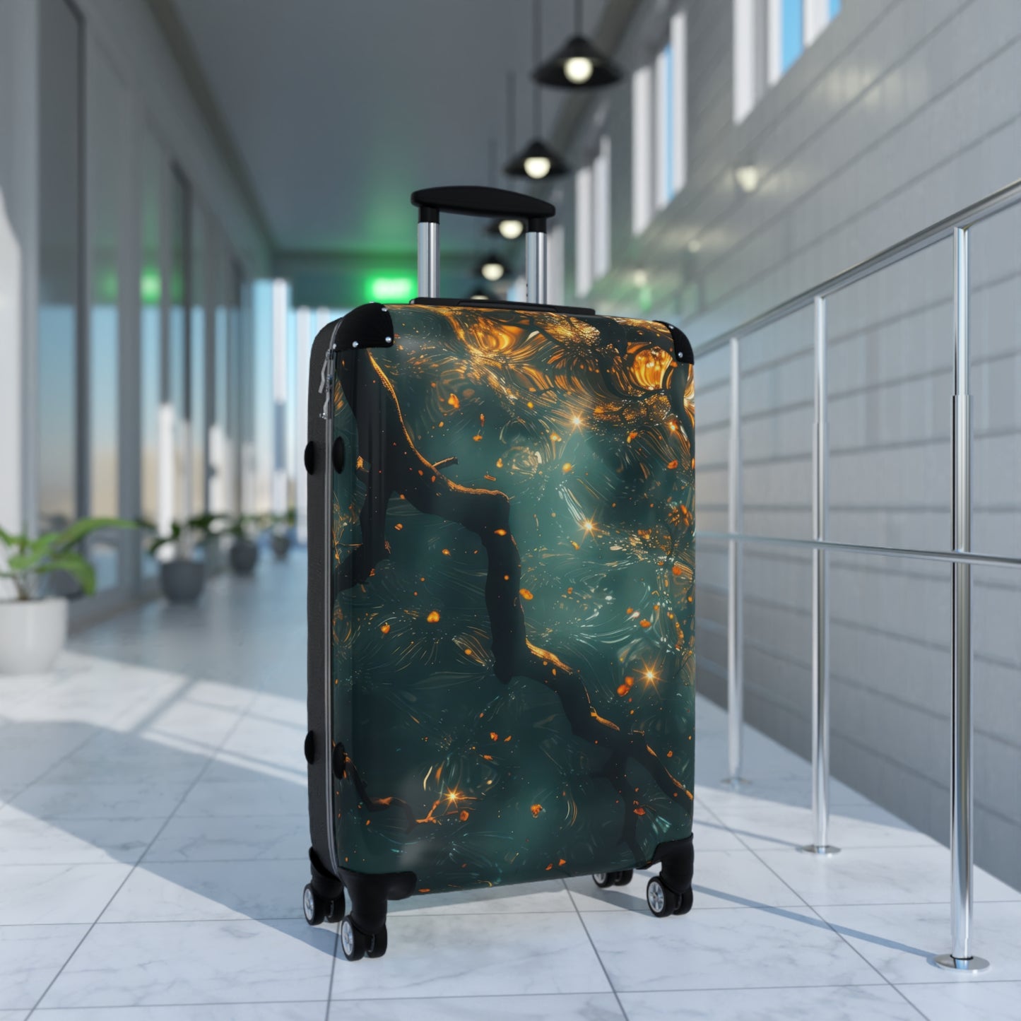 Nature Serene Intertwining Art Carry-On Suitcase - Stylish Luggage for Travelers
