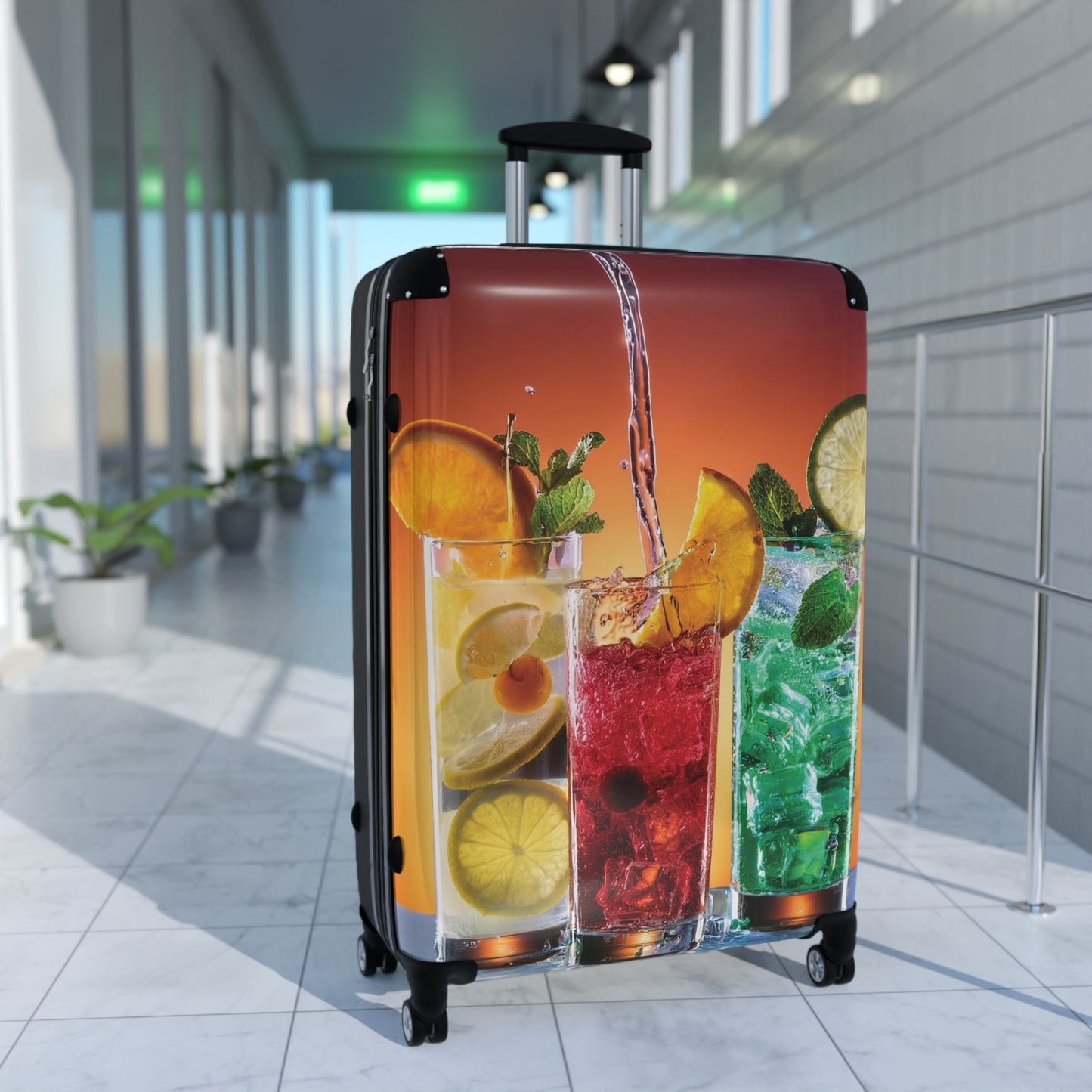 Nature Summer Refreshing Summer Drinks Carry-On Suitcase - Stylish Luggage for Travelers