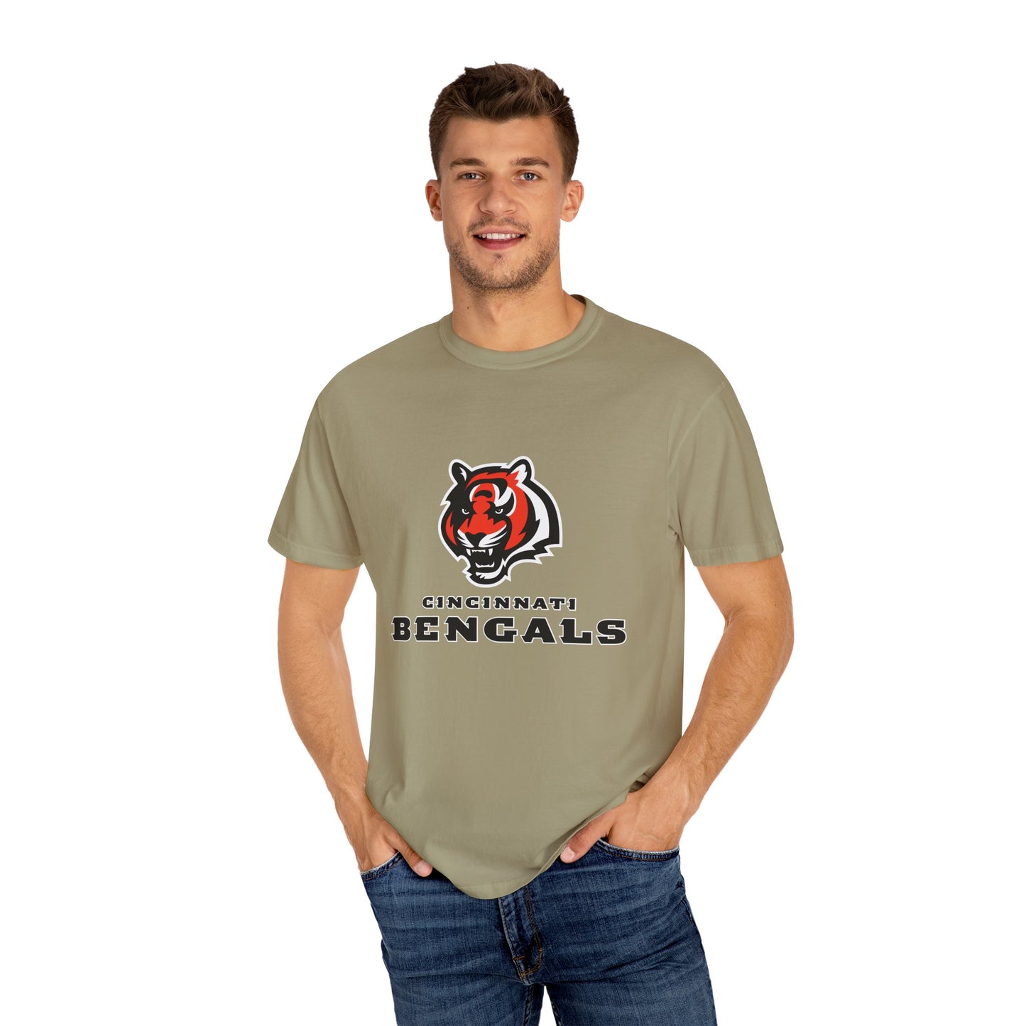 Cincinnati Bengals Gear Garment-Dyed T-Shirt – Premium Cotton Tee for Customization