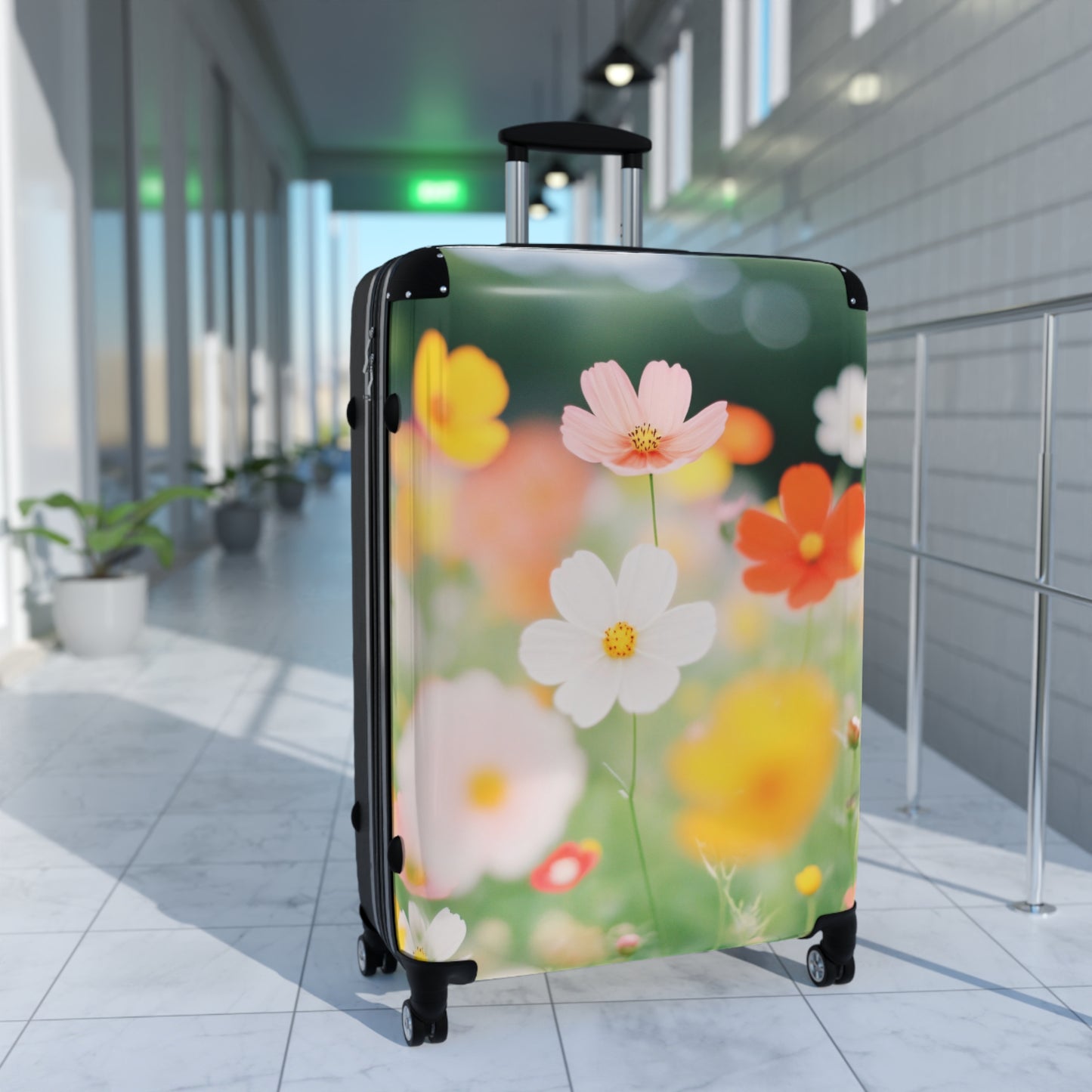 Nature Flowers Floral Colorful Art Carry-On Suitcase - Stylish Luggage for Travelers