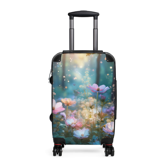 Nature Flowers Floral Dedicated Pink Bloom Carry-On Suitcase - Stylish Luggage for Travelers