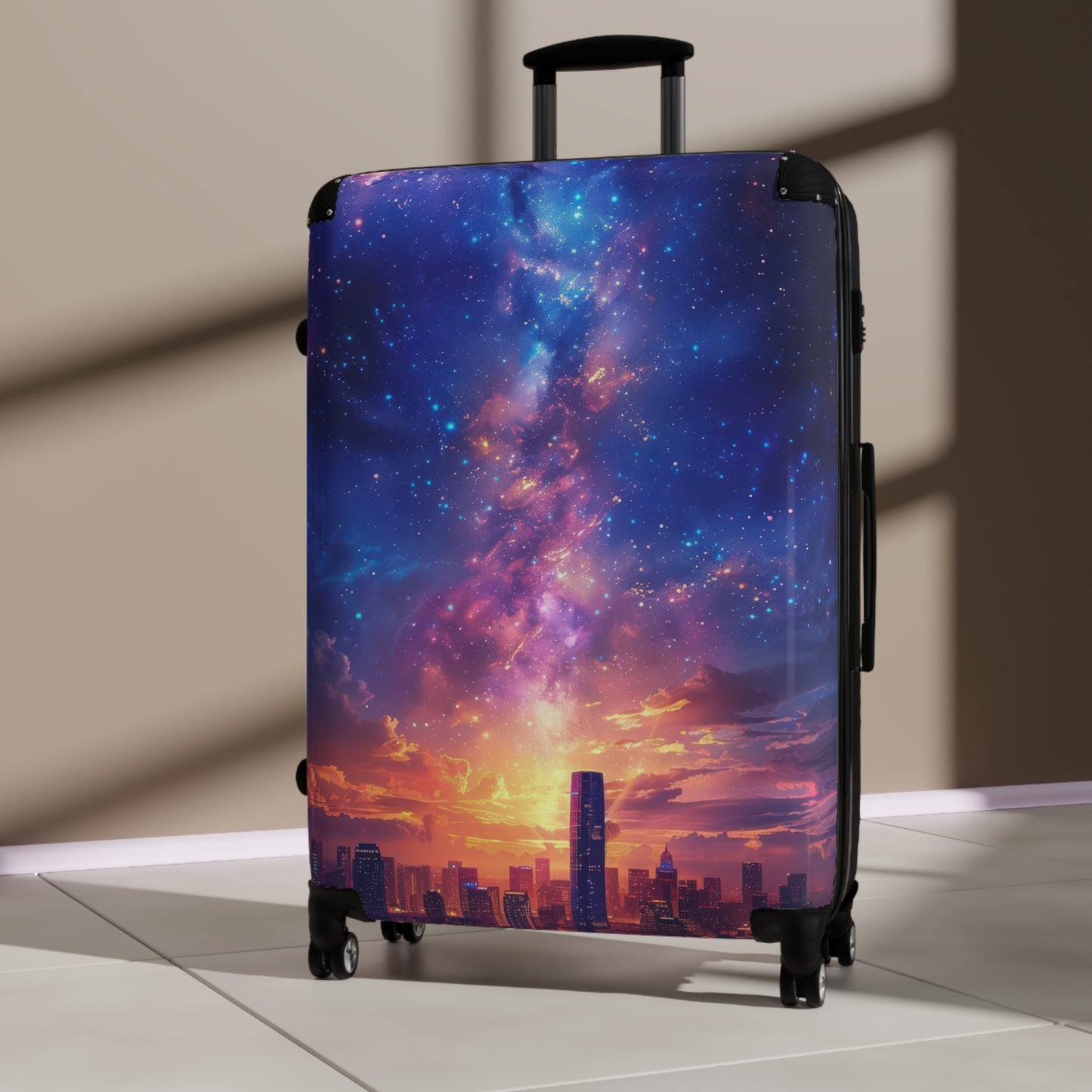 Nature Vibrant Cosmic Art Carry-On Suitcase - Stylish Luggage for Travelers