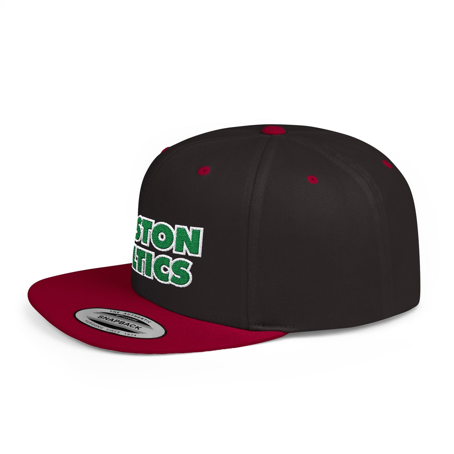Boston Celtics Boston Basketball Flat Bill Snapback – Lightweight, Custom Fit, Premium Quality