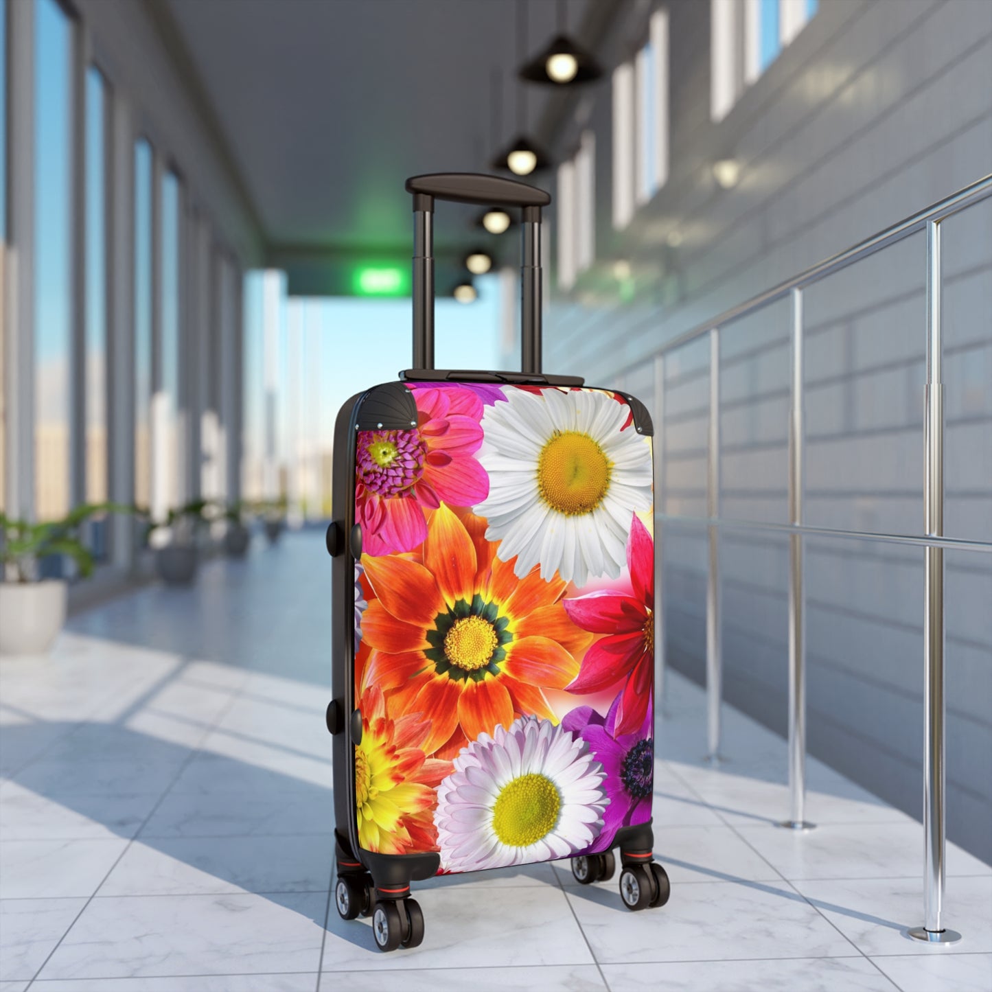 Nature Flowers Floral Daisy Art Carry-On Suitcase - Stylish Luggage for Travelers