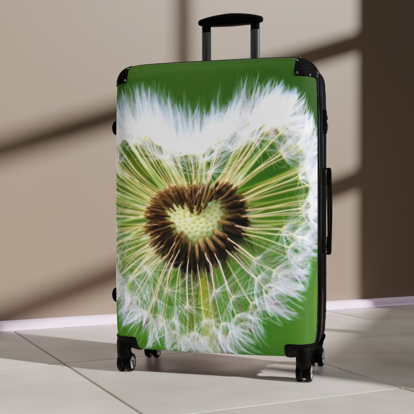 Nature Flowers Floral Heart Shape Art Carry-On Suitcase - Stylish Luggage for Travelers
