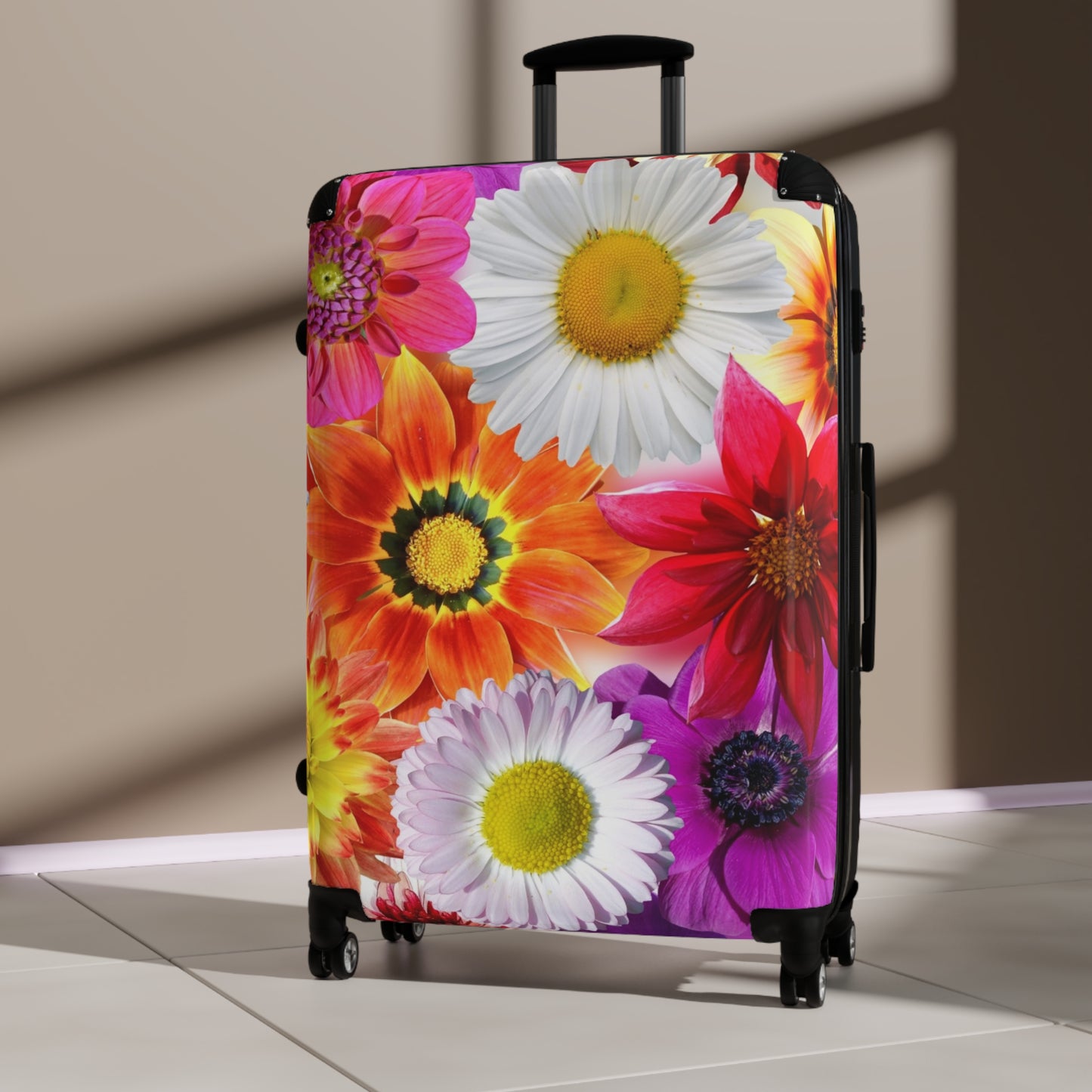 Nature Flowers Floral Daisy Art Carry-On Suitcase - Stylish Luggage for Travelers