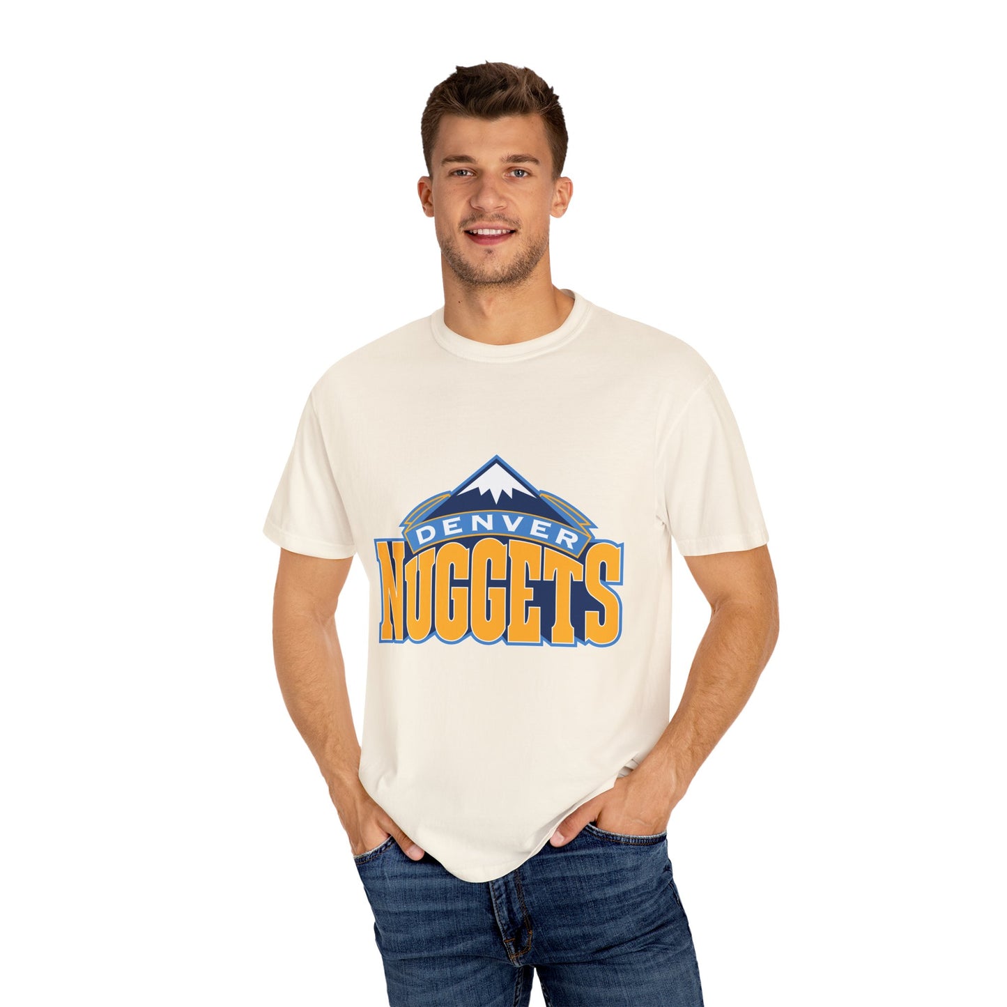 Denver Nuggets Garment-Dyed T-Shirt – Premium Cotton Tee for Customization